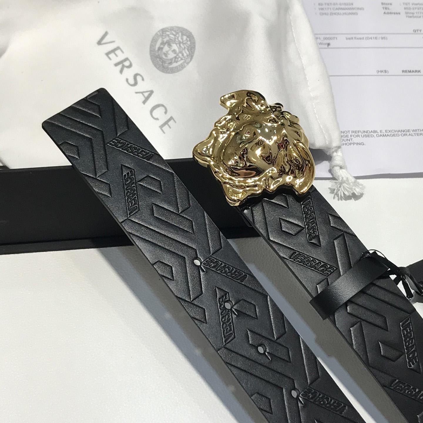 Versace Medusa Leathre Belt 38mm - DopestKickz