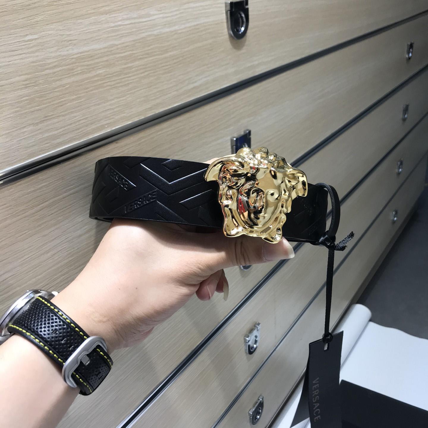 Versace Medusa Leathre Belt 38mm - DopestKickz