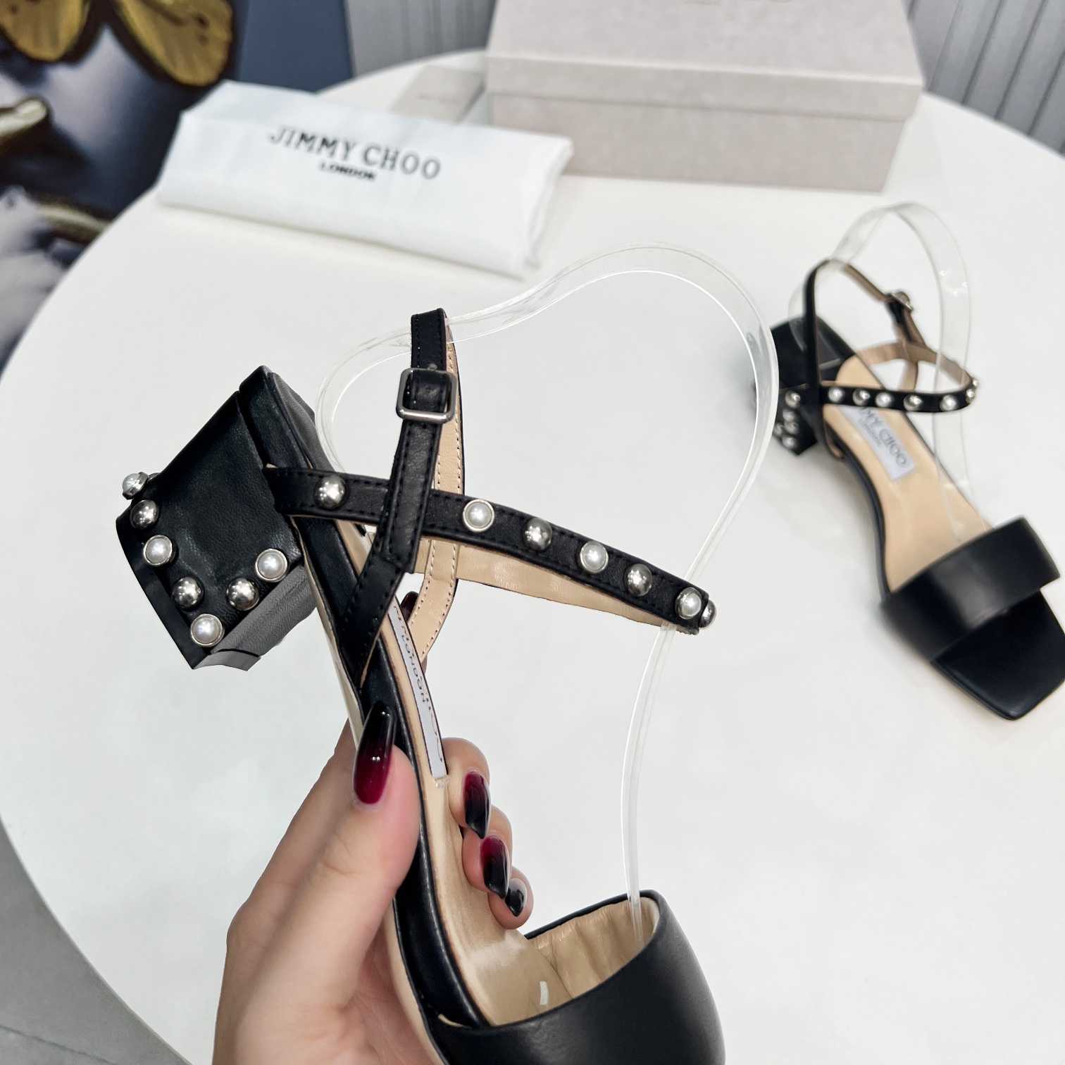 Jimmy Choo Aadra 45mm Sandals - DopestKickz