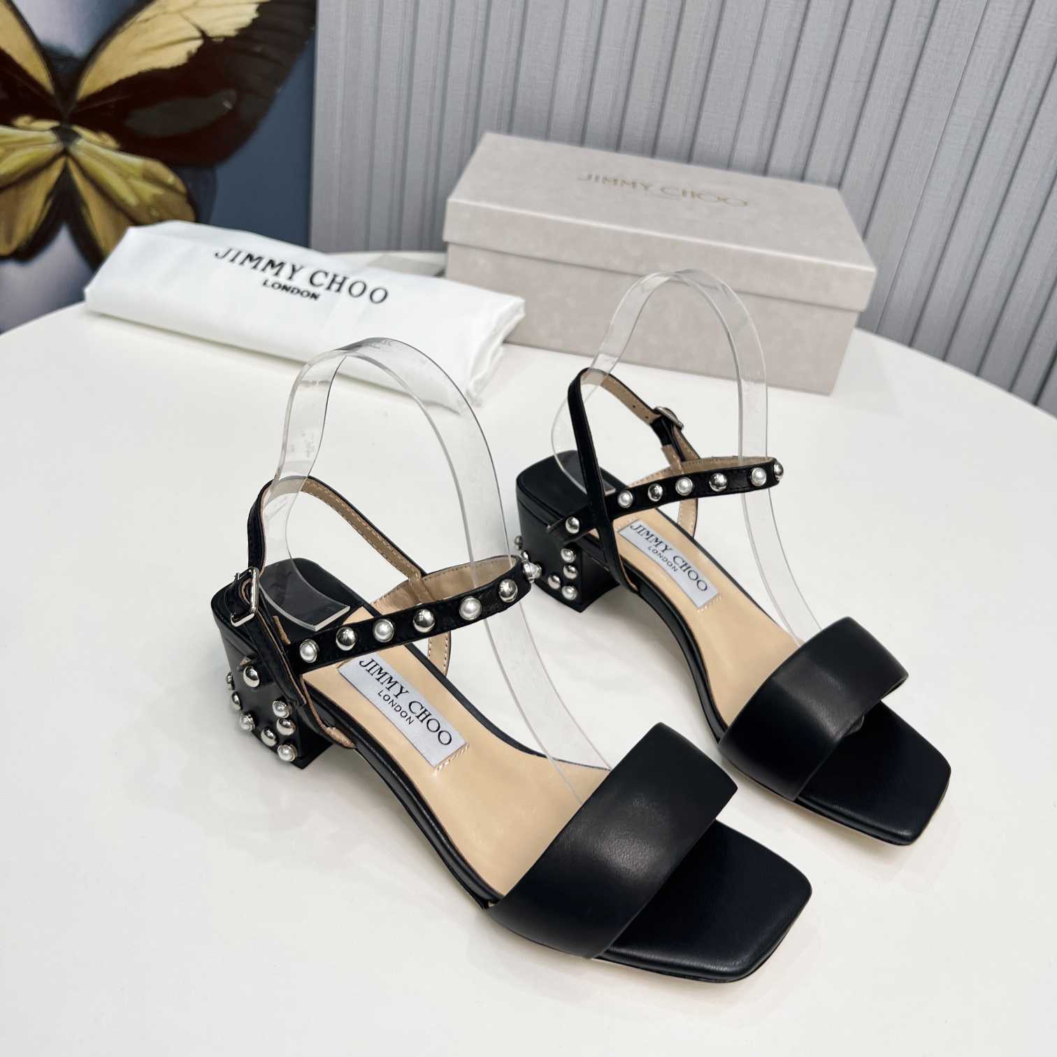 Jimmy Choo Aadra 45mm Sandals - DopestKickz