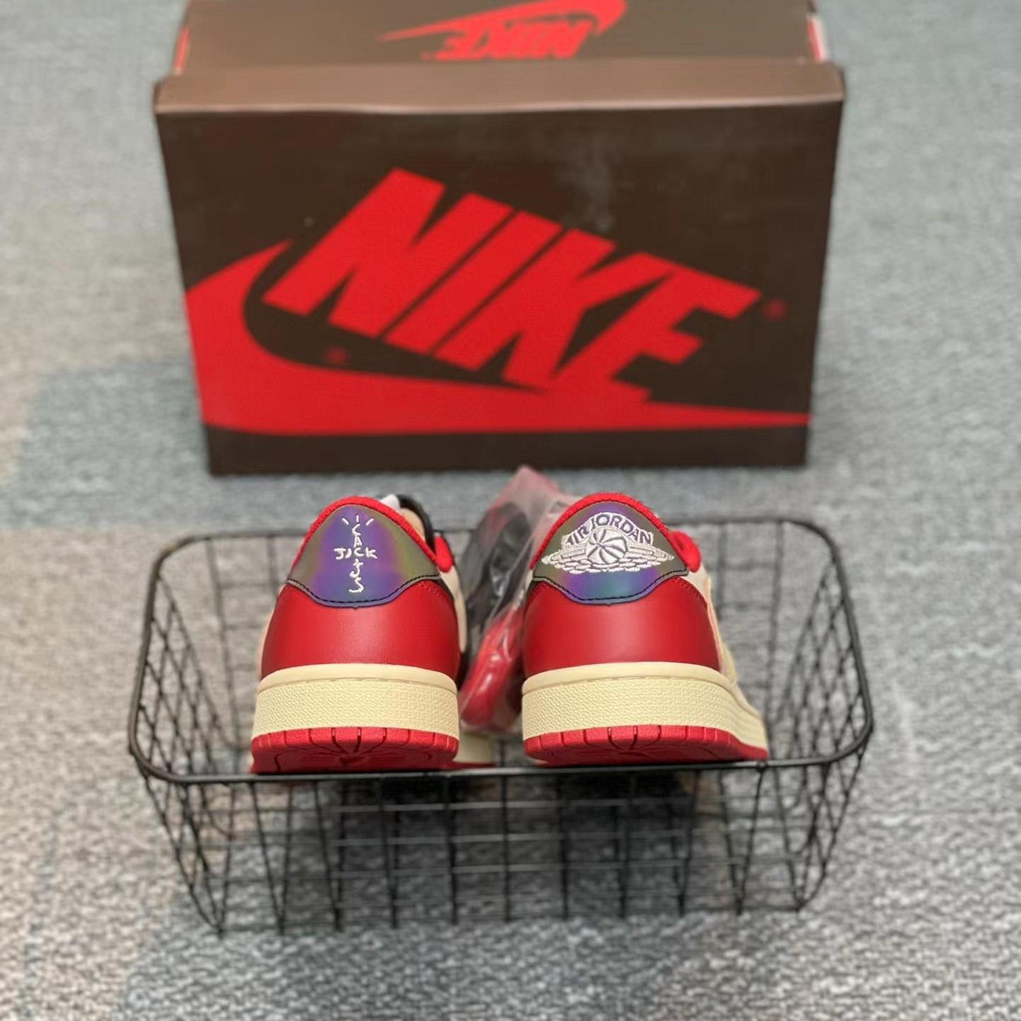 Travis Scott x Air Jordan 1 Low AJ1 Sneaker   cp4275-125 - DopestKickz