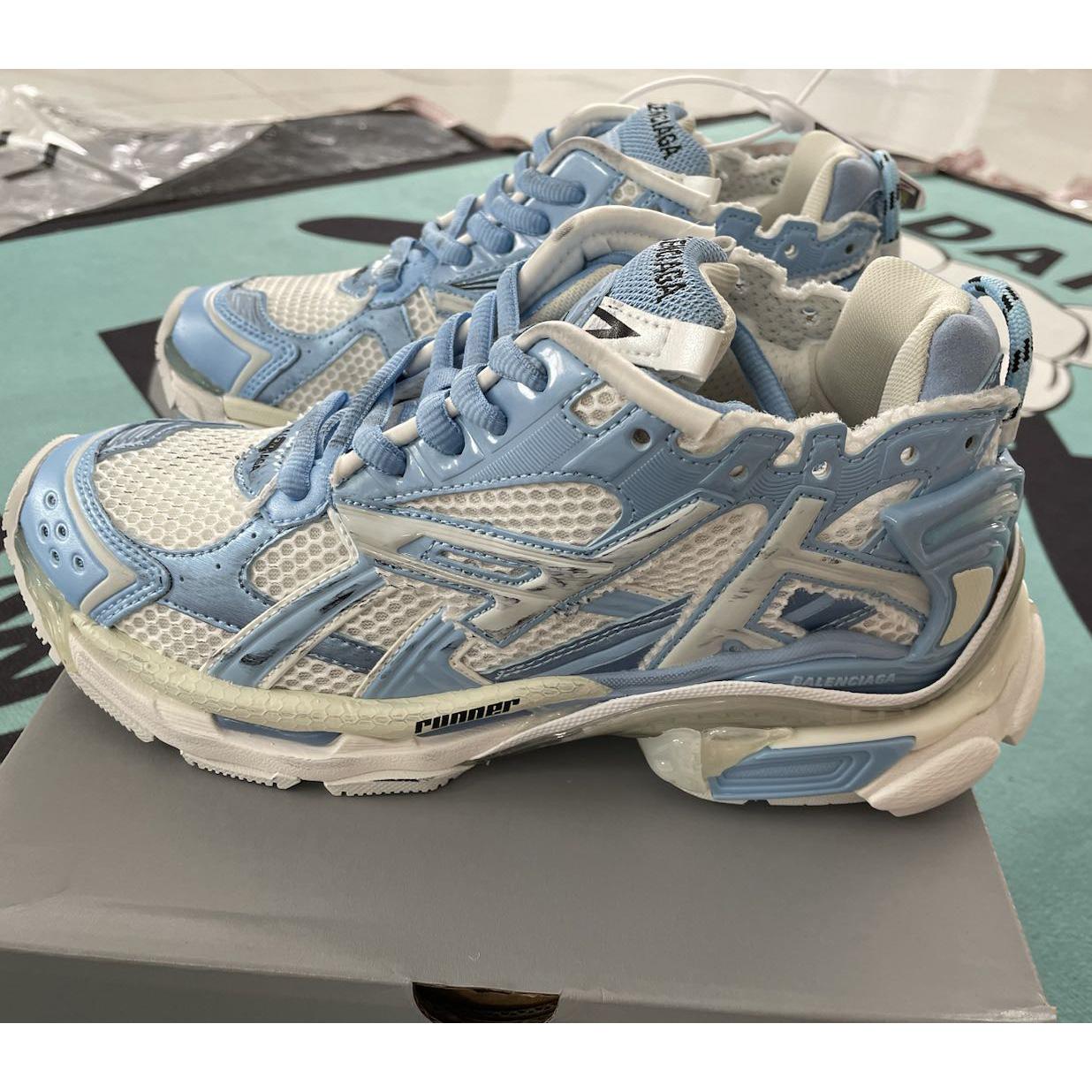 Balenciaga Runner Sneaker In Blue - DopestKickz