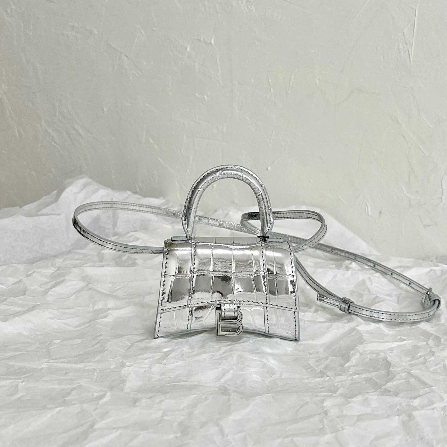 Balenciaga Mini Hourglass Tote Bag   12cm - DopestKickz