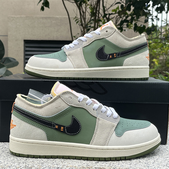 Air Jordan 1 Low Craft SE “Light Olive” Sneaker      FD6819-300 - DopestKickz