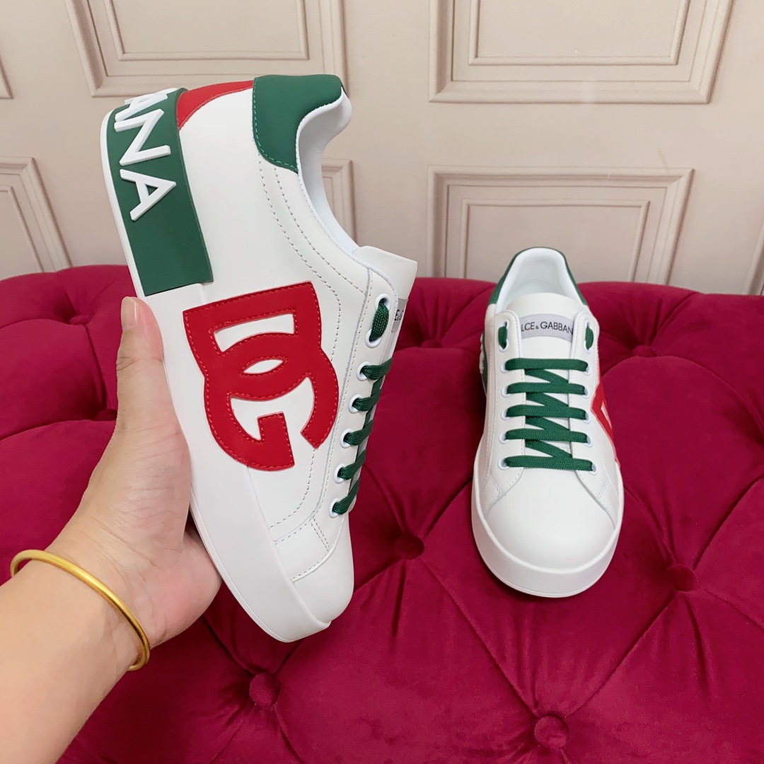 Dolce & Gabbana Calfskin Portofino Sneakers - DopestKickz