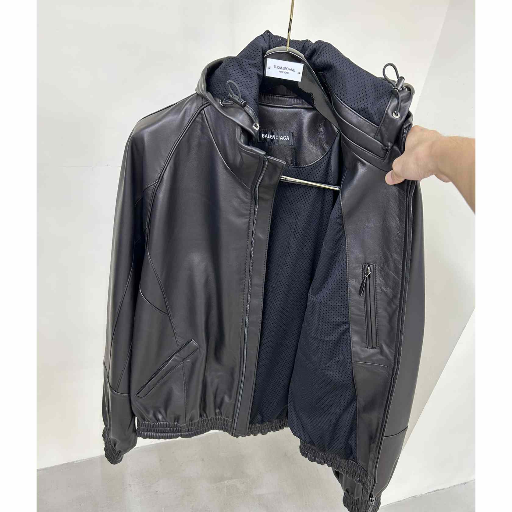 Balenciaga 3B Sports Icon Tracksuit Jacket In Black - DopestKickz