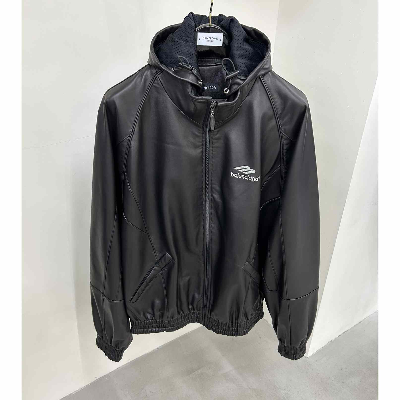 Balenciaga 3B Sports Icon Tracksuit Jacket In Black - DopestKickz