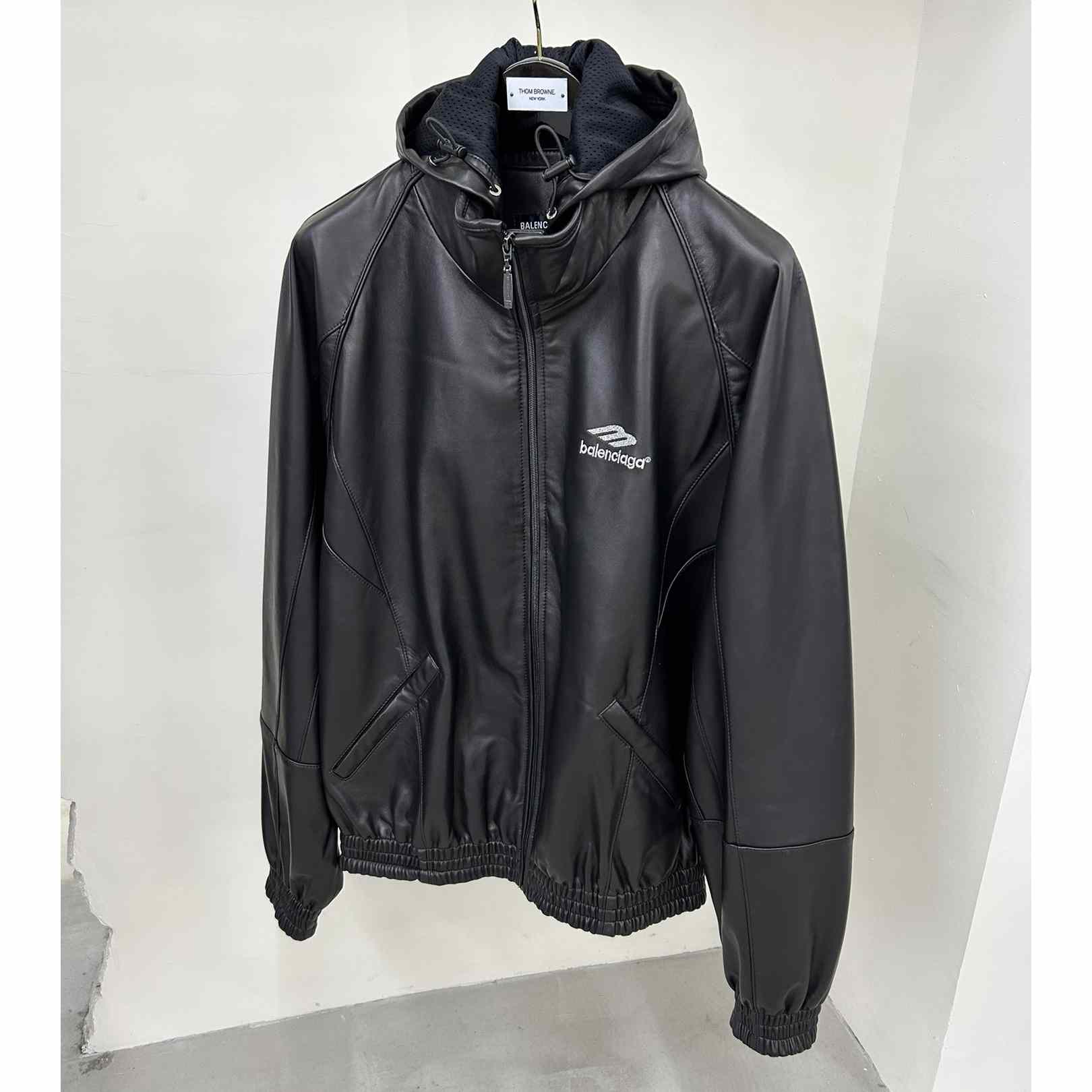 Balenciaga 3B Sports Icon Tracksuit Jacket In Black - DopestKickz