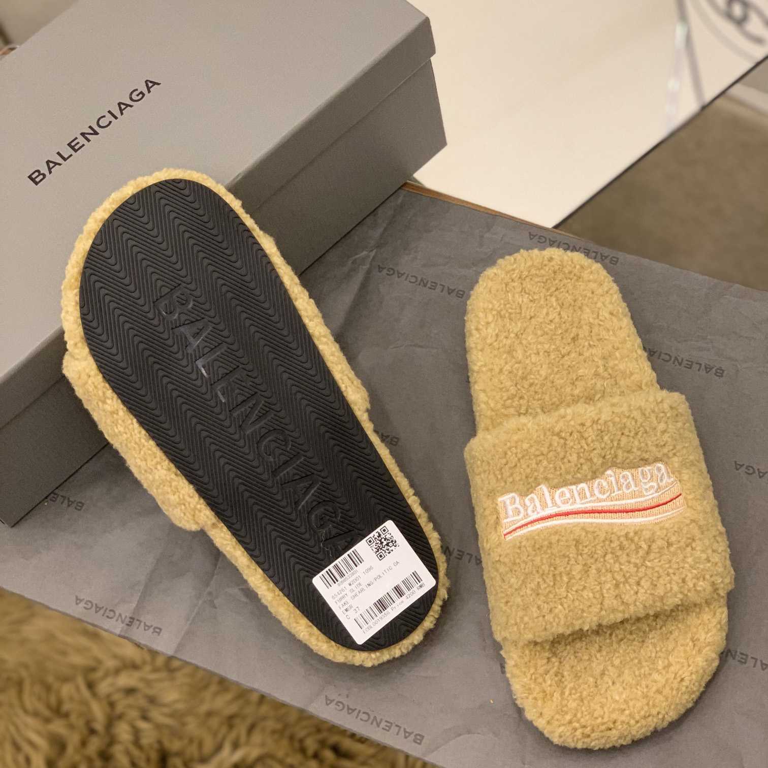 Balenciaga Terry Slide Sandal - DopestKickz