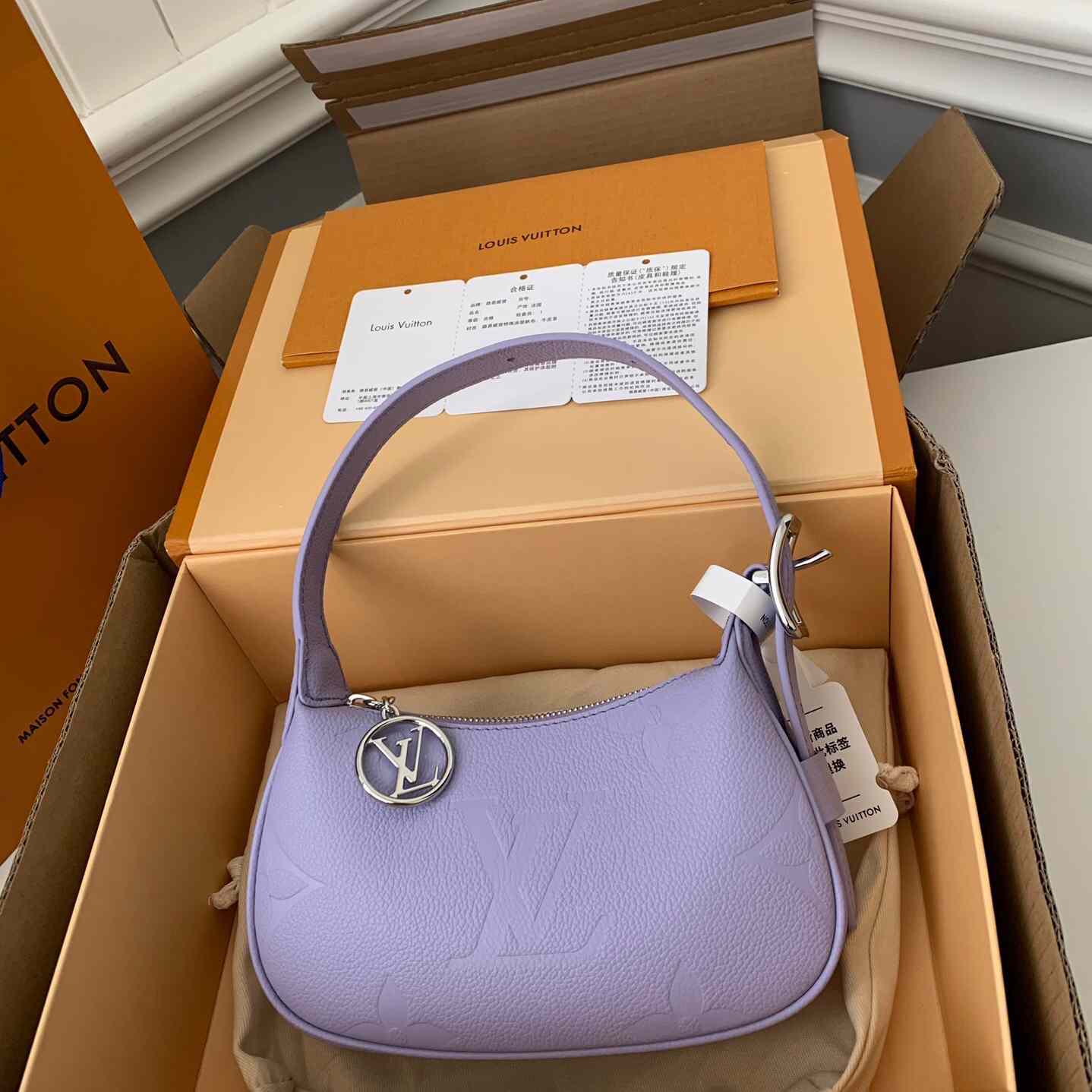 Louis Vuitton Mini Moon Monogram Empreinte (20.5*11*5cm)     M82426 - DopestKickz