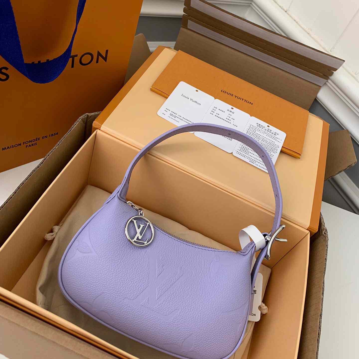 Louis Vuitton Mini Moon Monogram Empreinte (20.5*11*5cm)     M82426 - DopestKickz