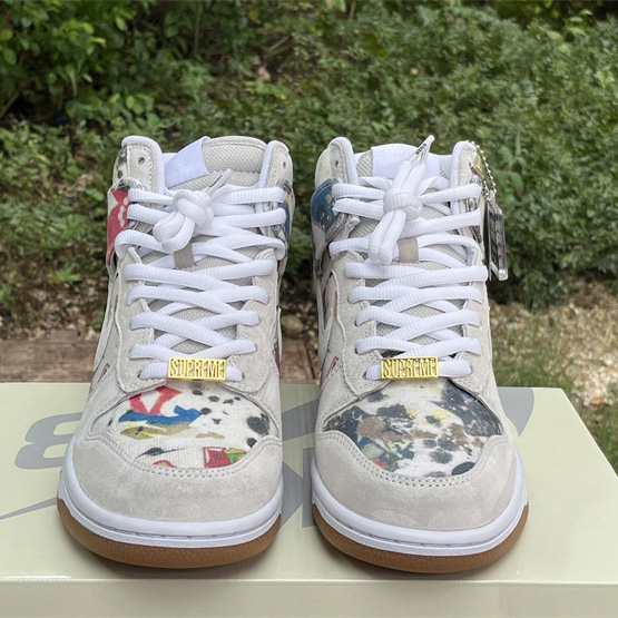 Supreme x Nike SB Dunk High “Rammellzee” Sneakers      FD8779-100 - DopestKickz