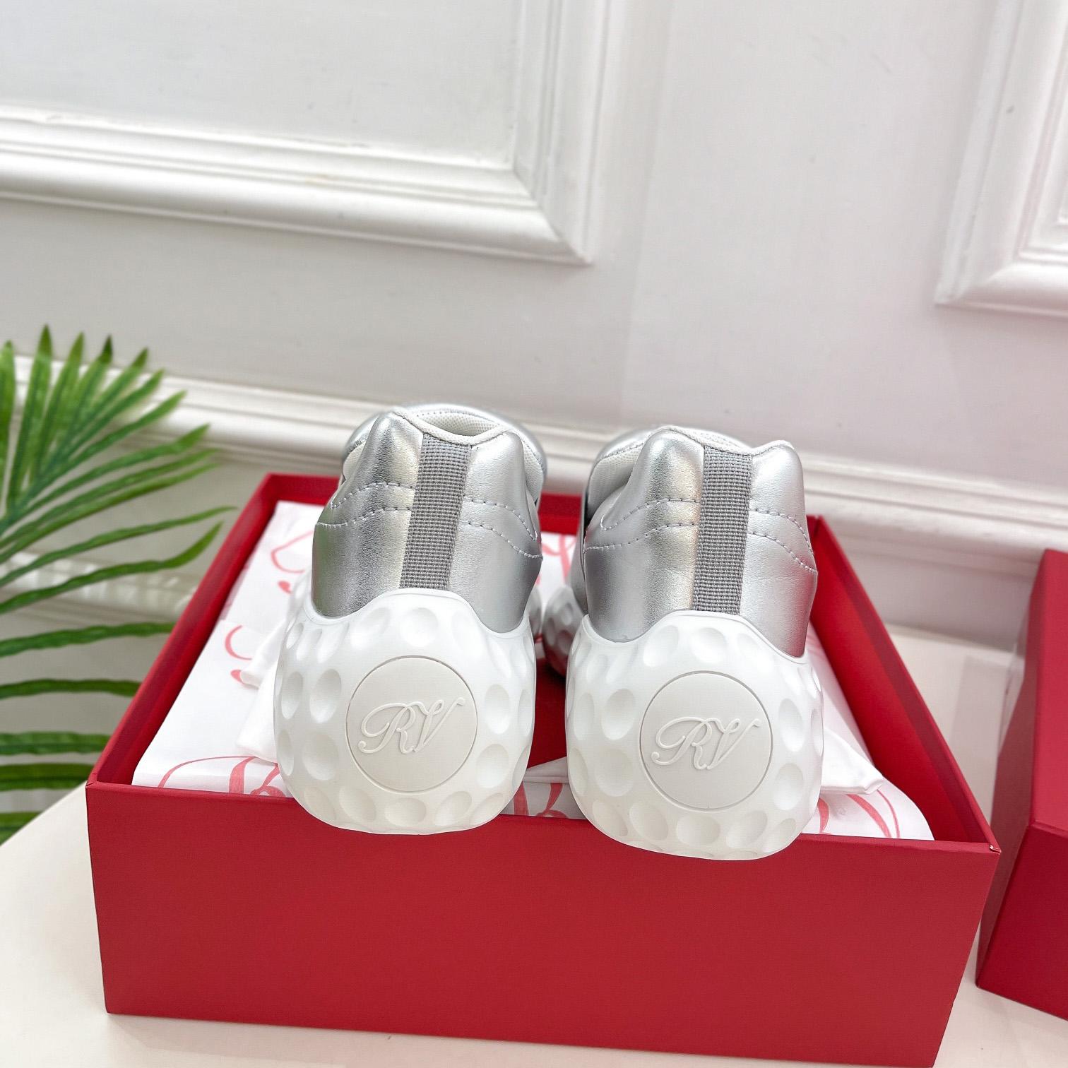 Roger Vivier Viv' Run Light Strass Buckle Sneakers In Fabrics - DopestKickz