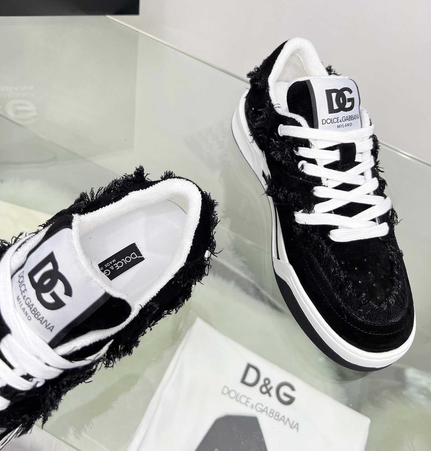 Dolce & Gabbana Denim New Roma Sneakers - DopestKickz