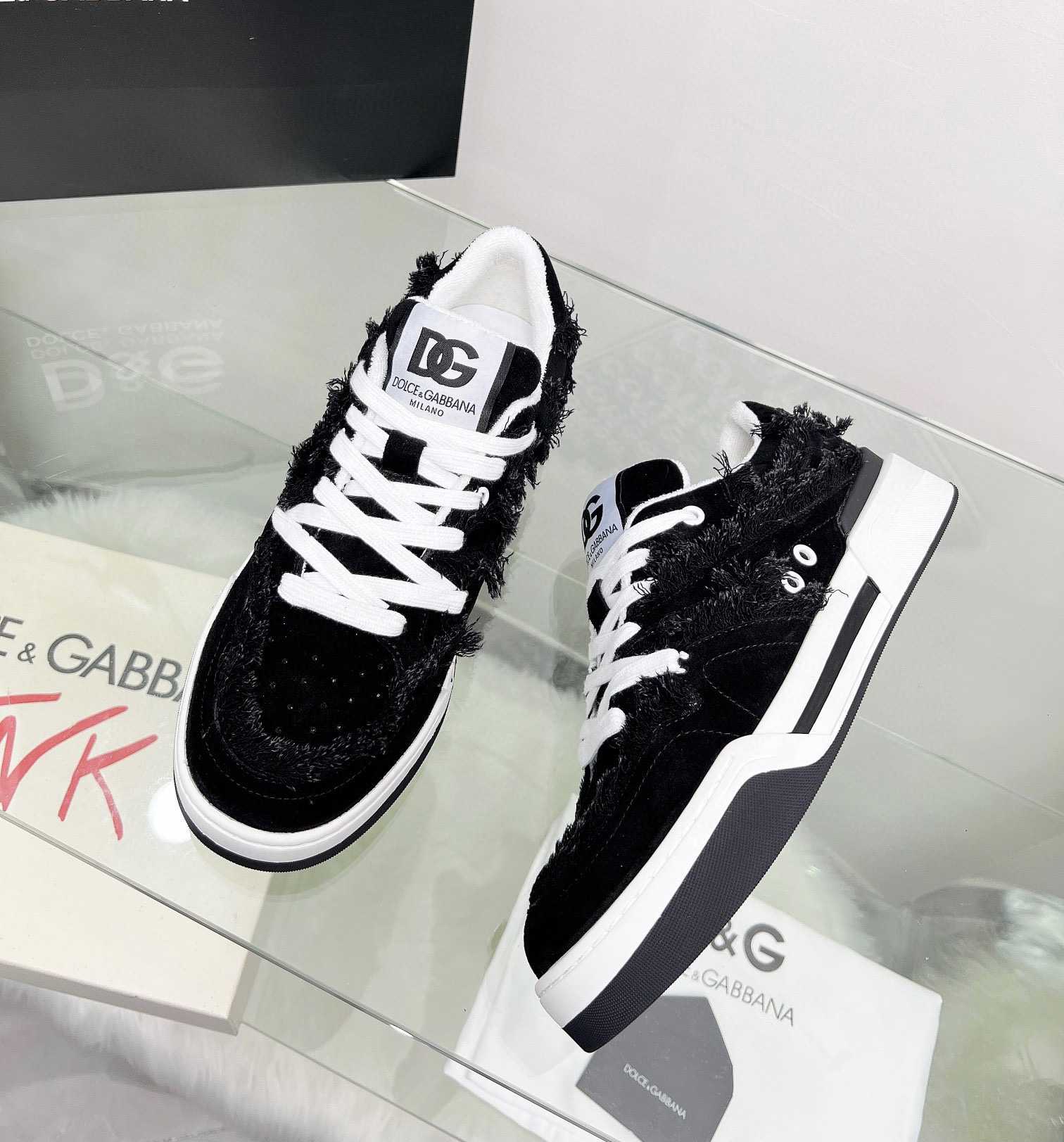 Dolce & Gabbana Denim New Roma Sneakers - DopestKickz