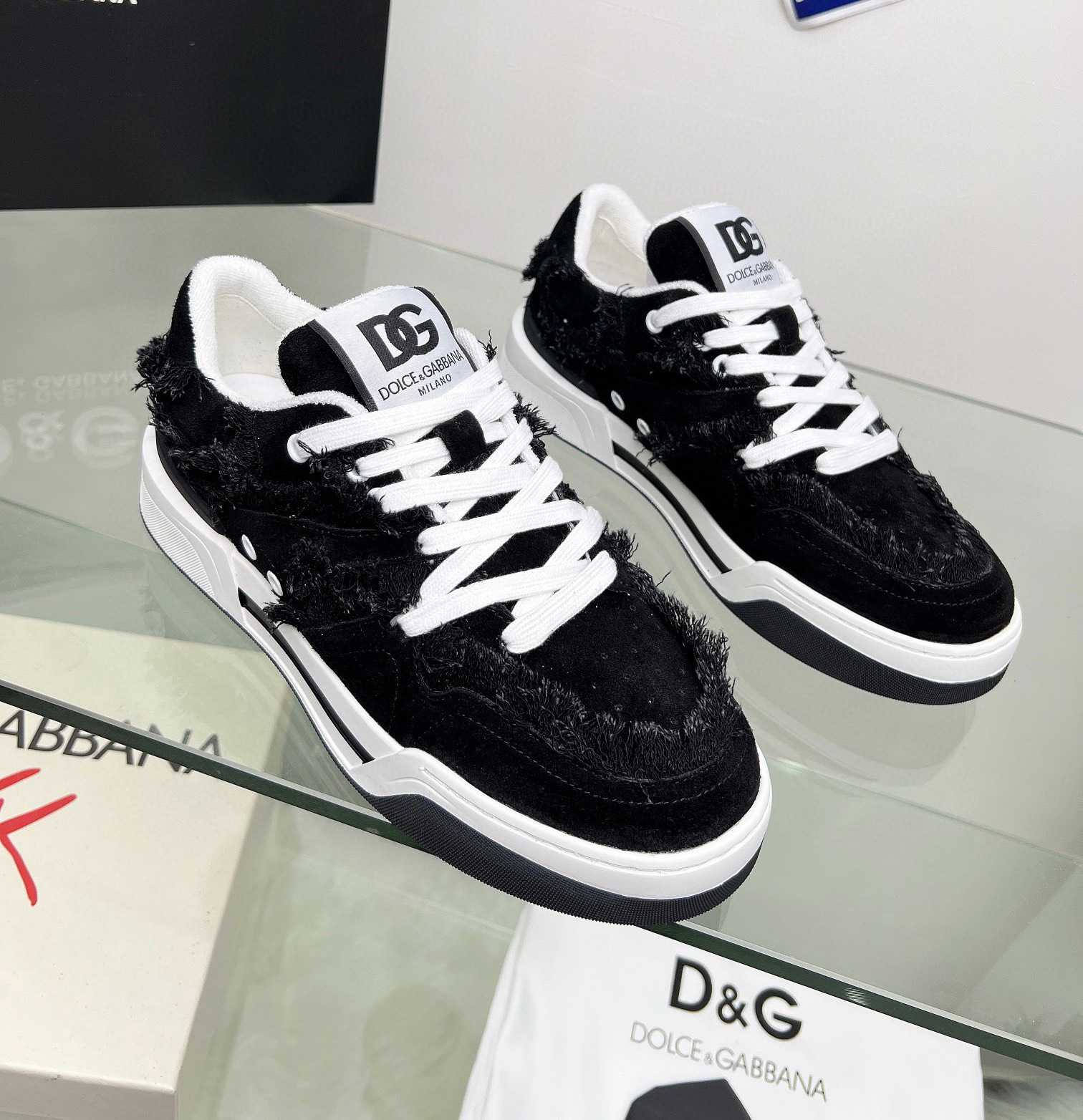 Dolce & Gabbana Denim New Roma Sneakers - DopestKickz