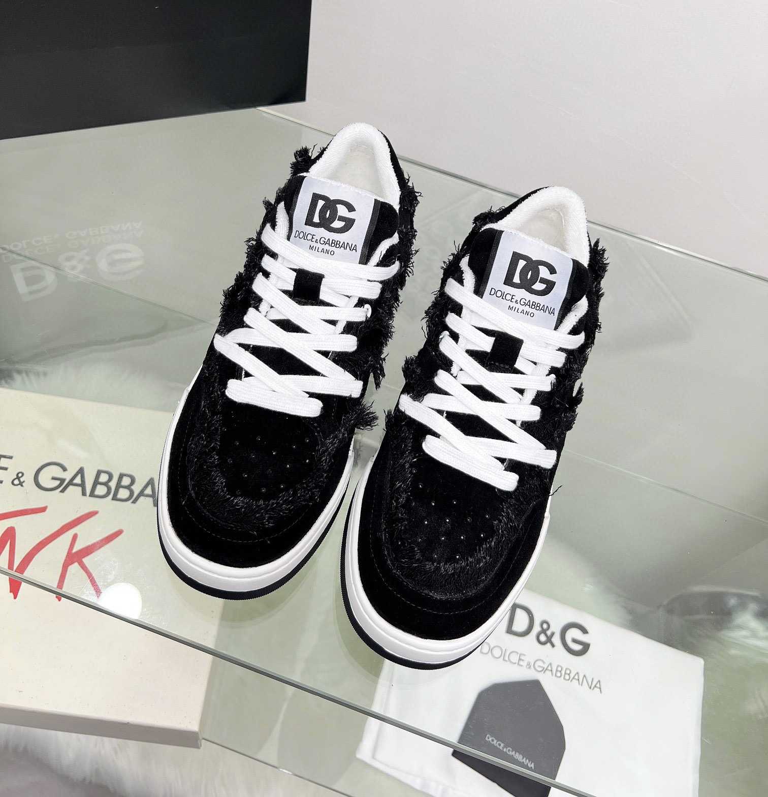 Dolce & Gabbana Denim New Roma Sneakers - DopestKickz