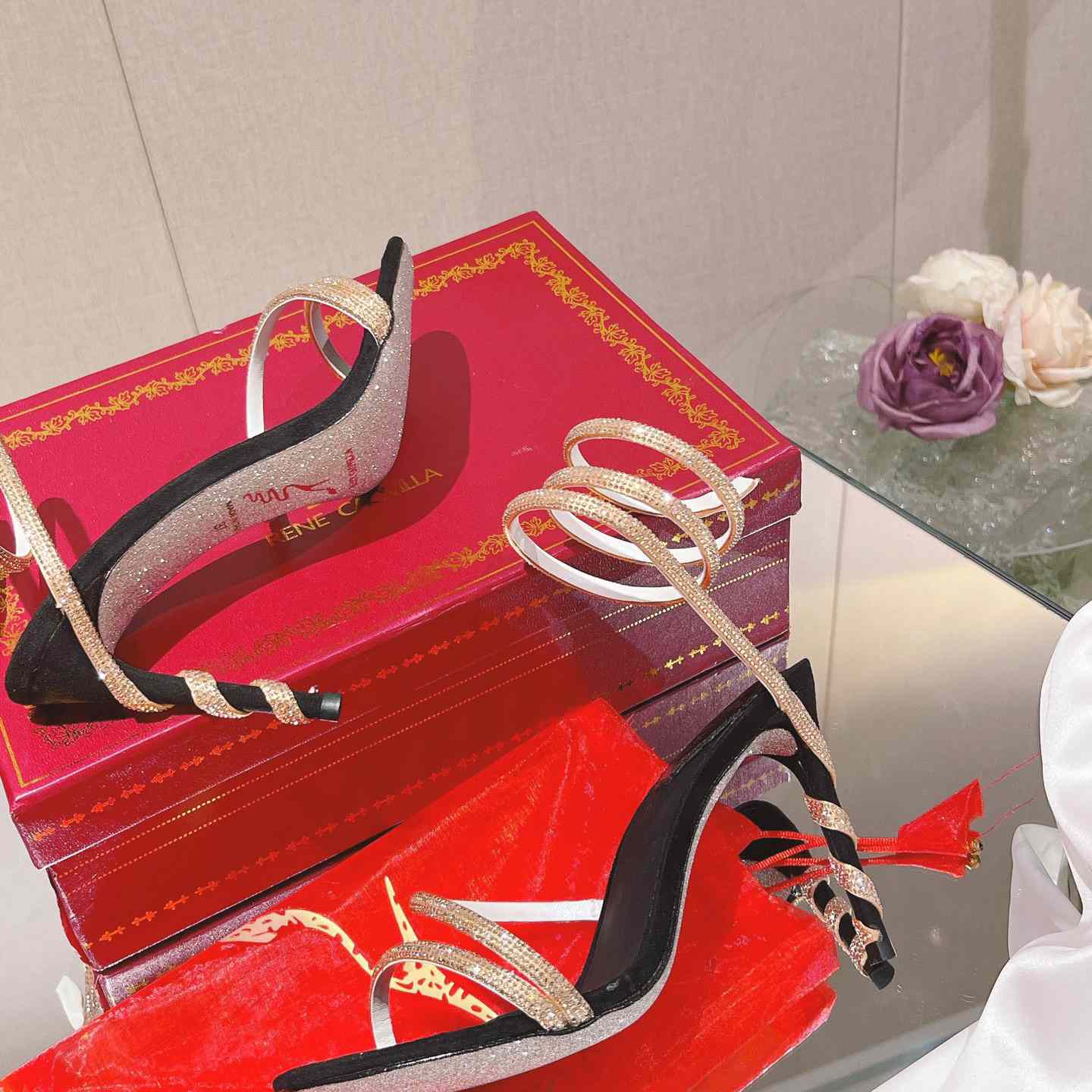 Rene Caovilla Snake Sandal - DopestKickz