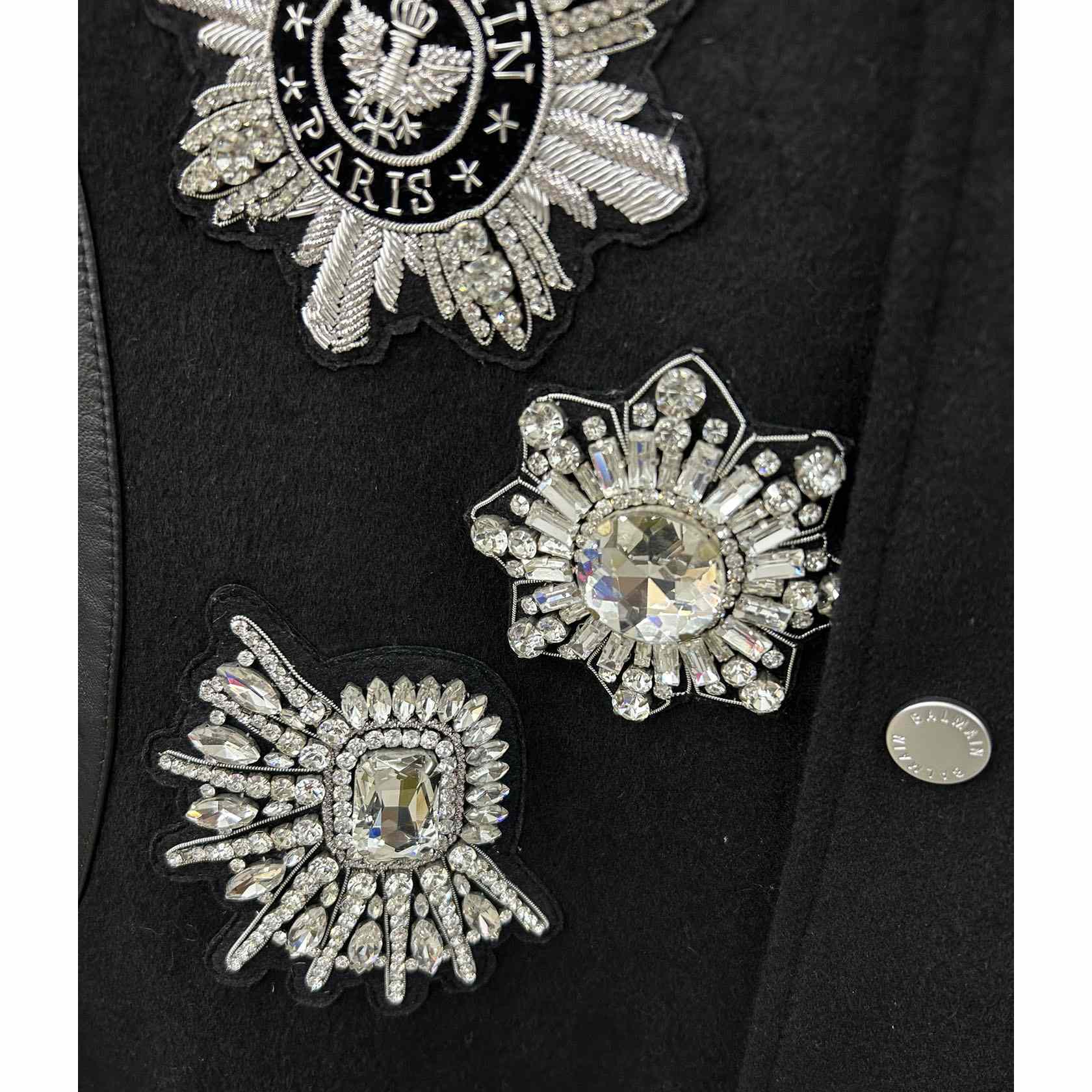 Balmain Leather And Wool Jacket - DopestKickz