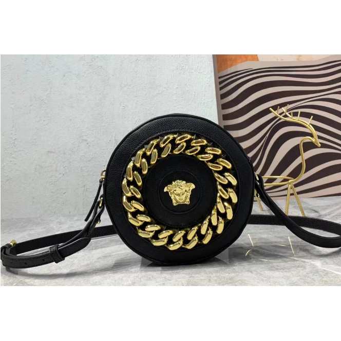  Versace Women's Red Nappa Leather Medusa Evening Bag  (19-19-5cm) - DopestKickz