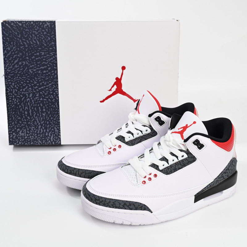 Air Jordan 3 SE DNM “Fire Red” Basketball Shoes   CZ6431-100  - DopestKickz