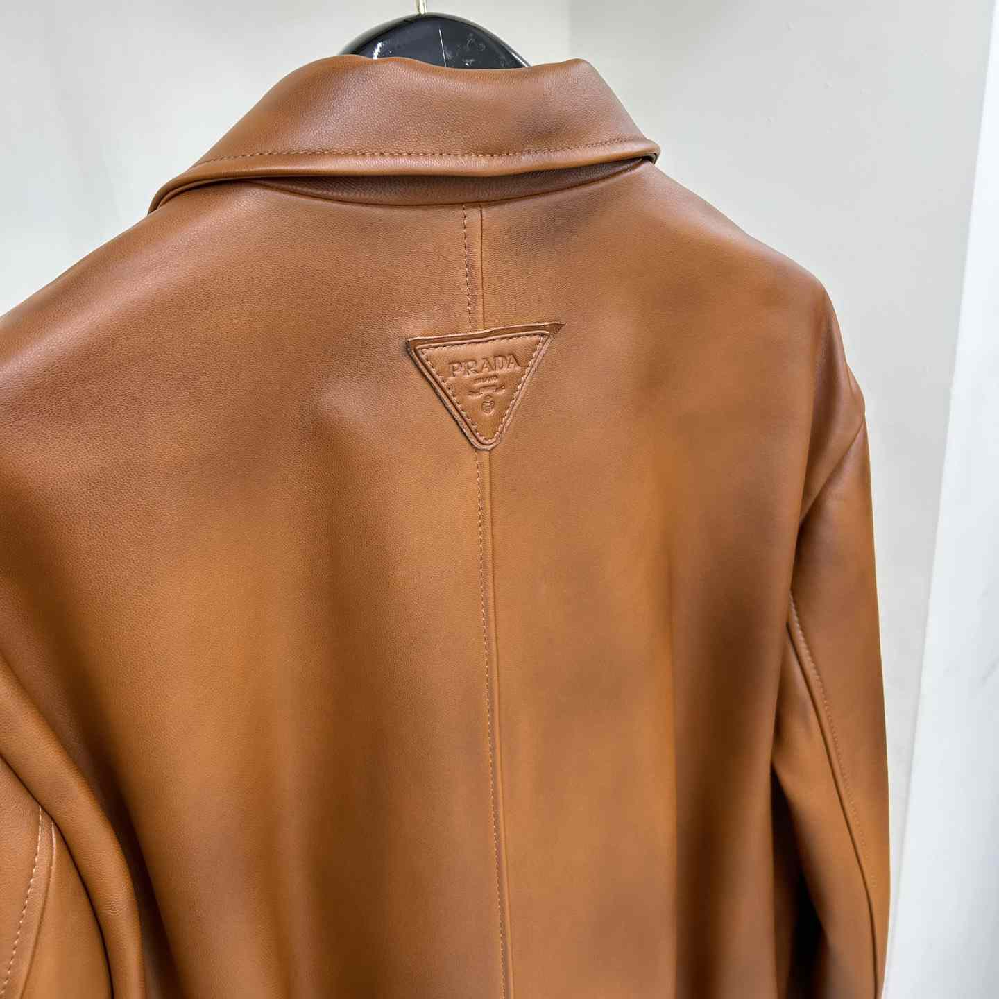 Prada Oversized Nappa Leather Bomber Jacket - DopestKickz