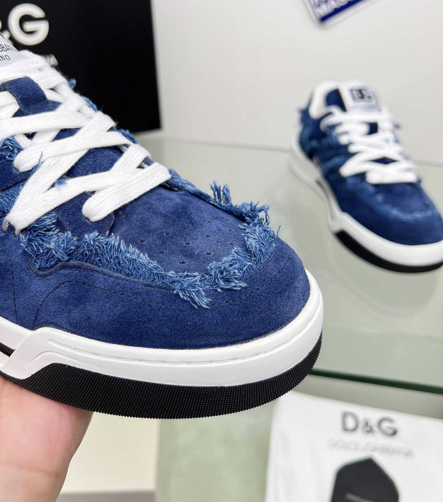 Dolce & Gabbana Denim New Roma Sneakers - DopestKickz