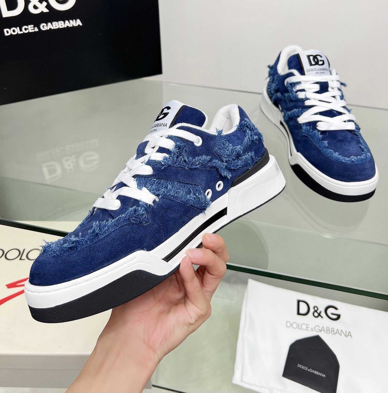 Dolce & Gabbana Denim New Roma Sneakers - DopestKickz