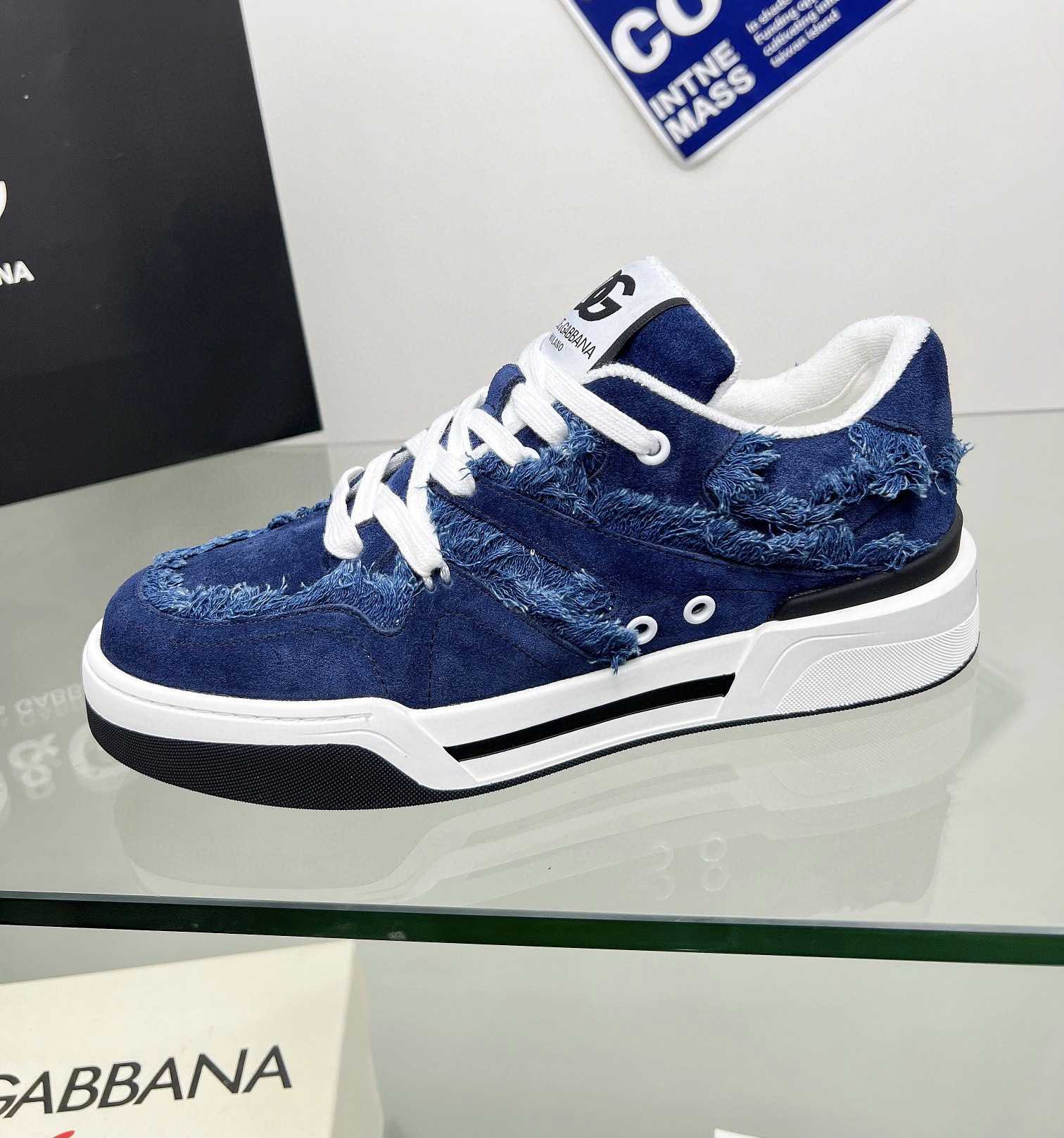Dolce & Gabbana Denim New Roma Sneakers - DopestKickz