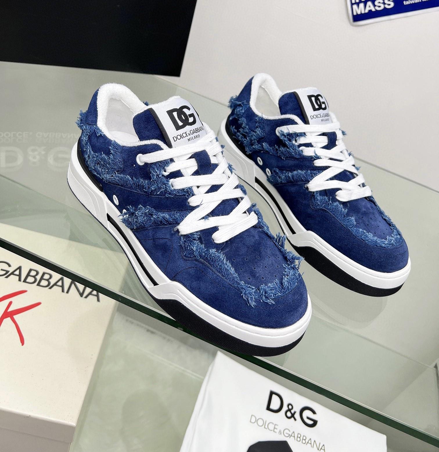 Dolce & Gabbana Denim New Roma Sneakers - DopestKickz
