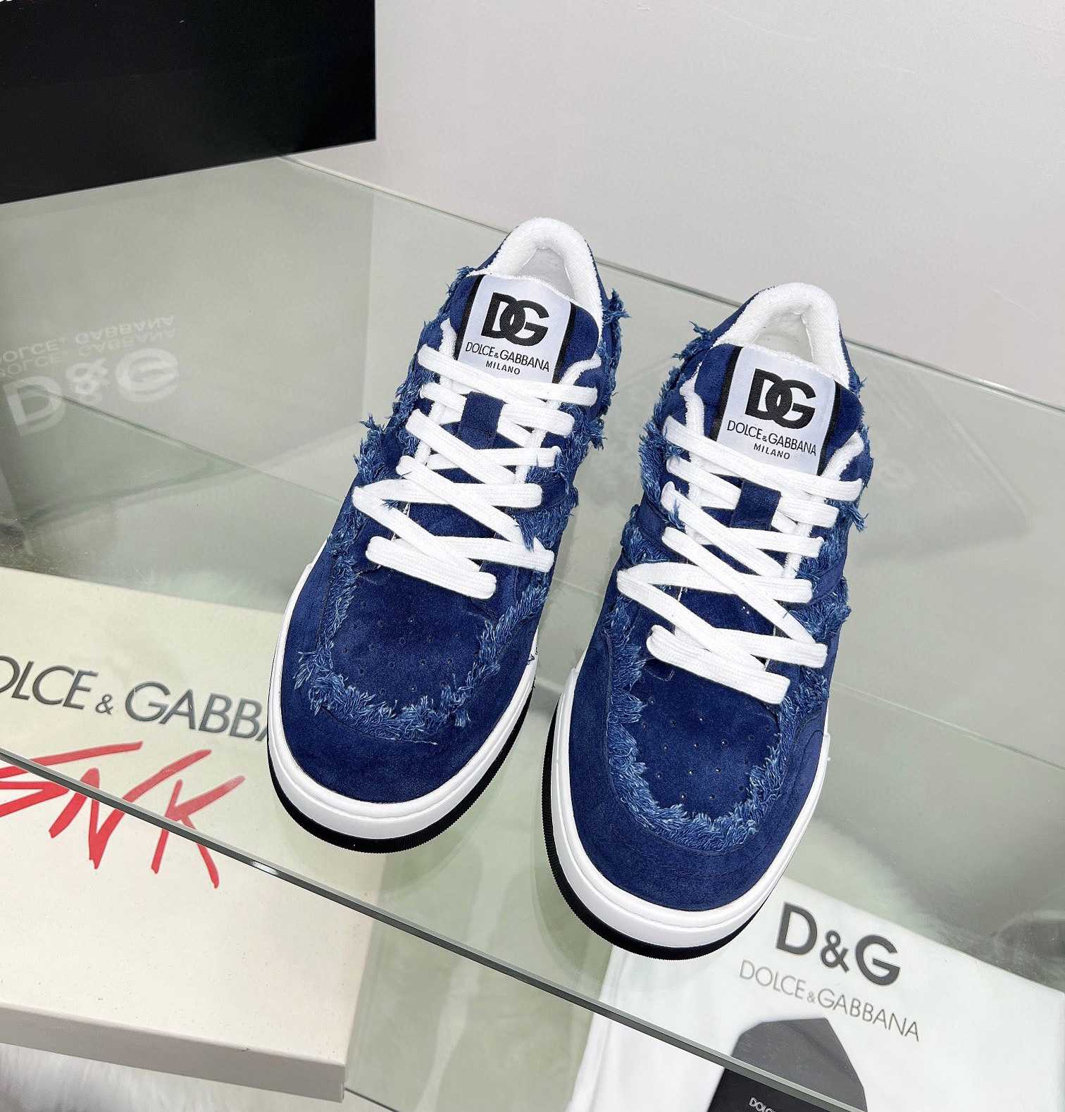 Dolce & Gabbana Denim New Roma Sneakers - DopestKickz