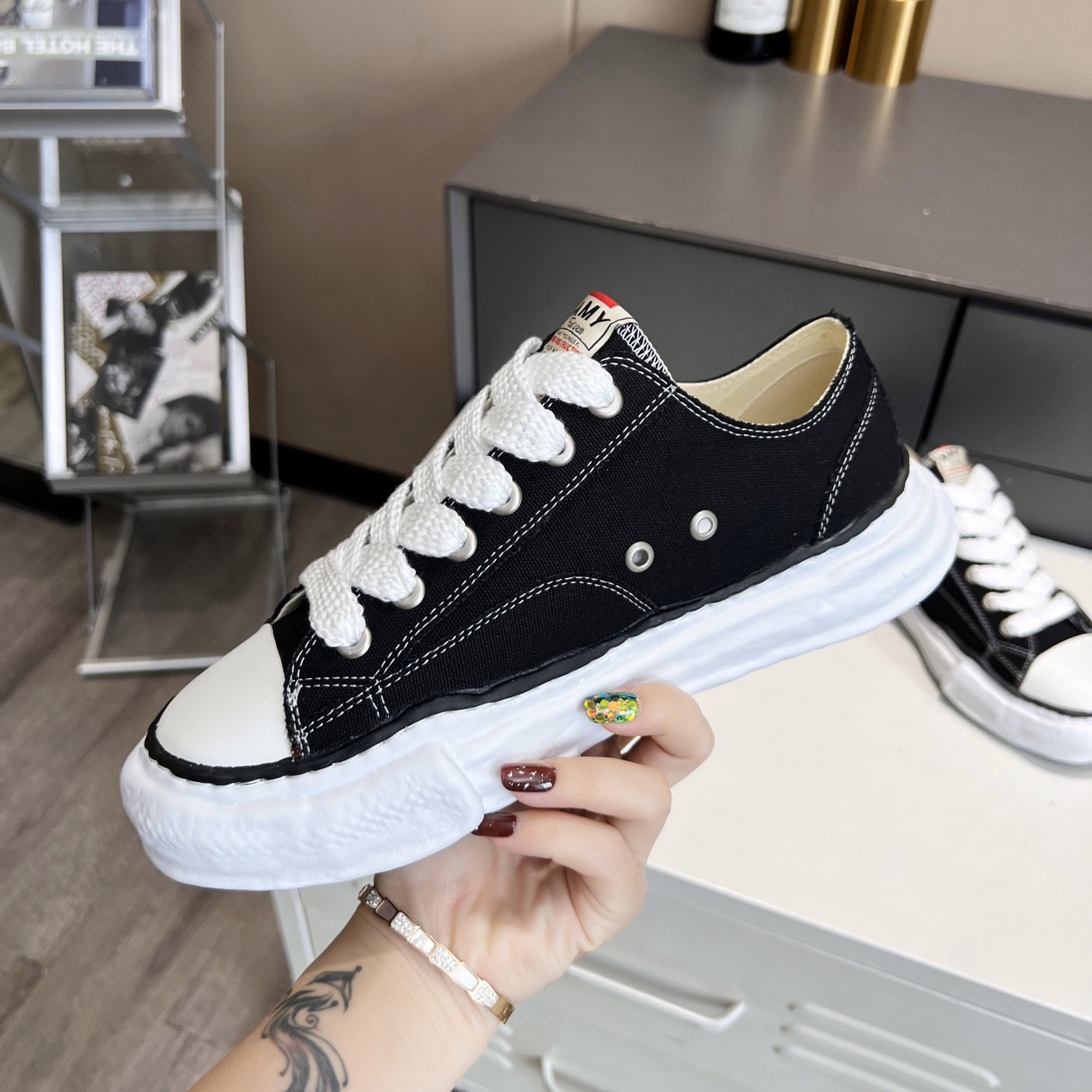 Maison Mihara Yasuhiro Hank OG Sole Canvas Low Sneaker - DopestKickz