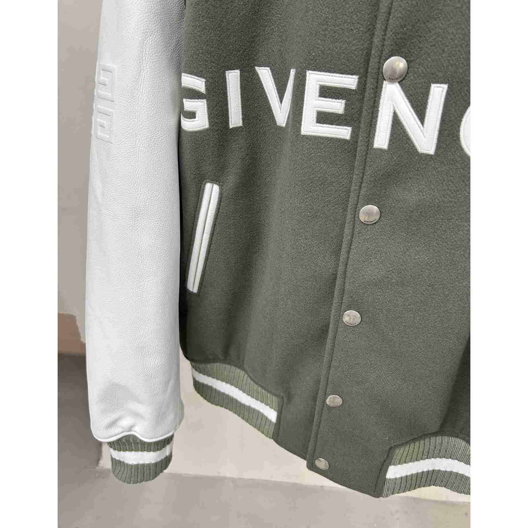 Givenchy Varsity Jacket In Wool And Leather - DopestKickz