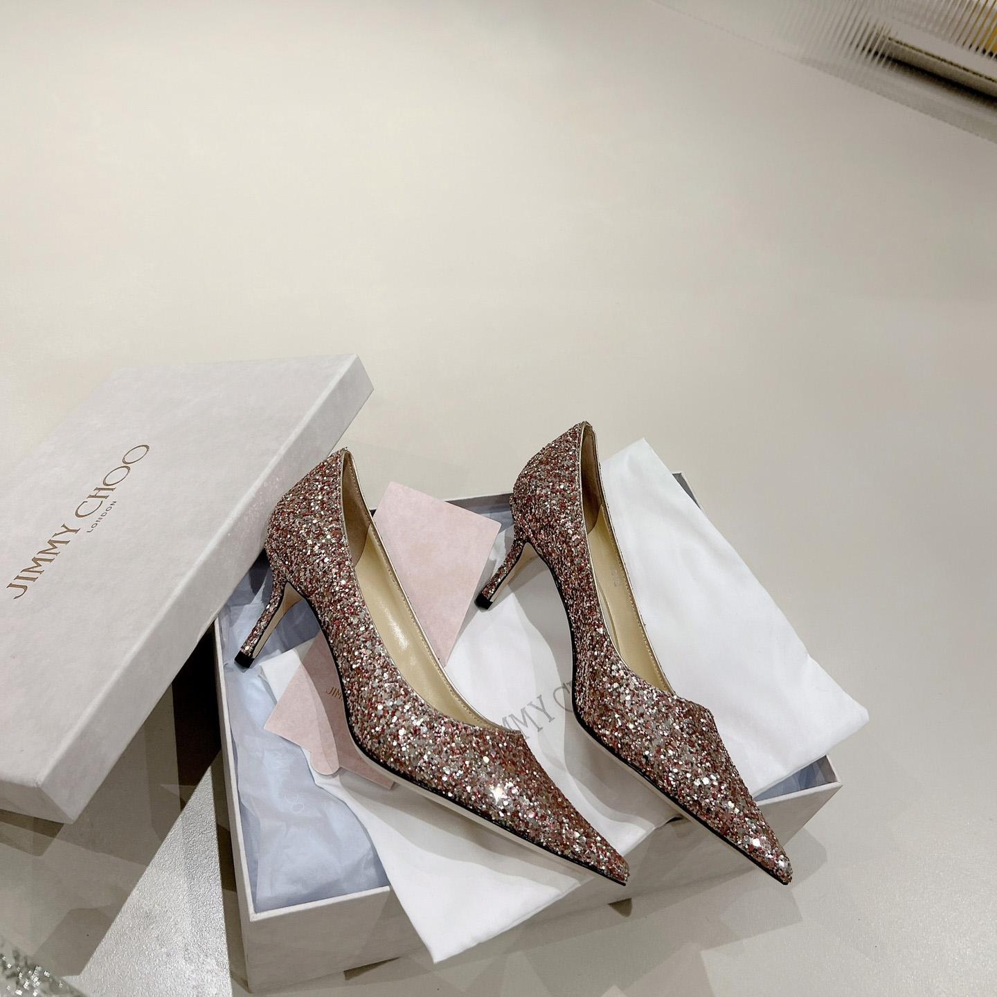 Jimmy Choo Love 65mm Glitter-detail Pumps - DopestKickz