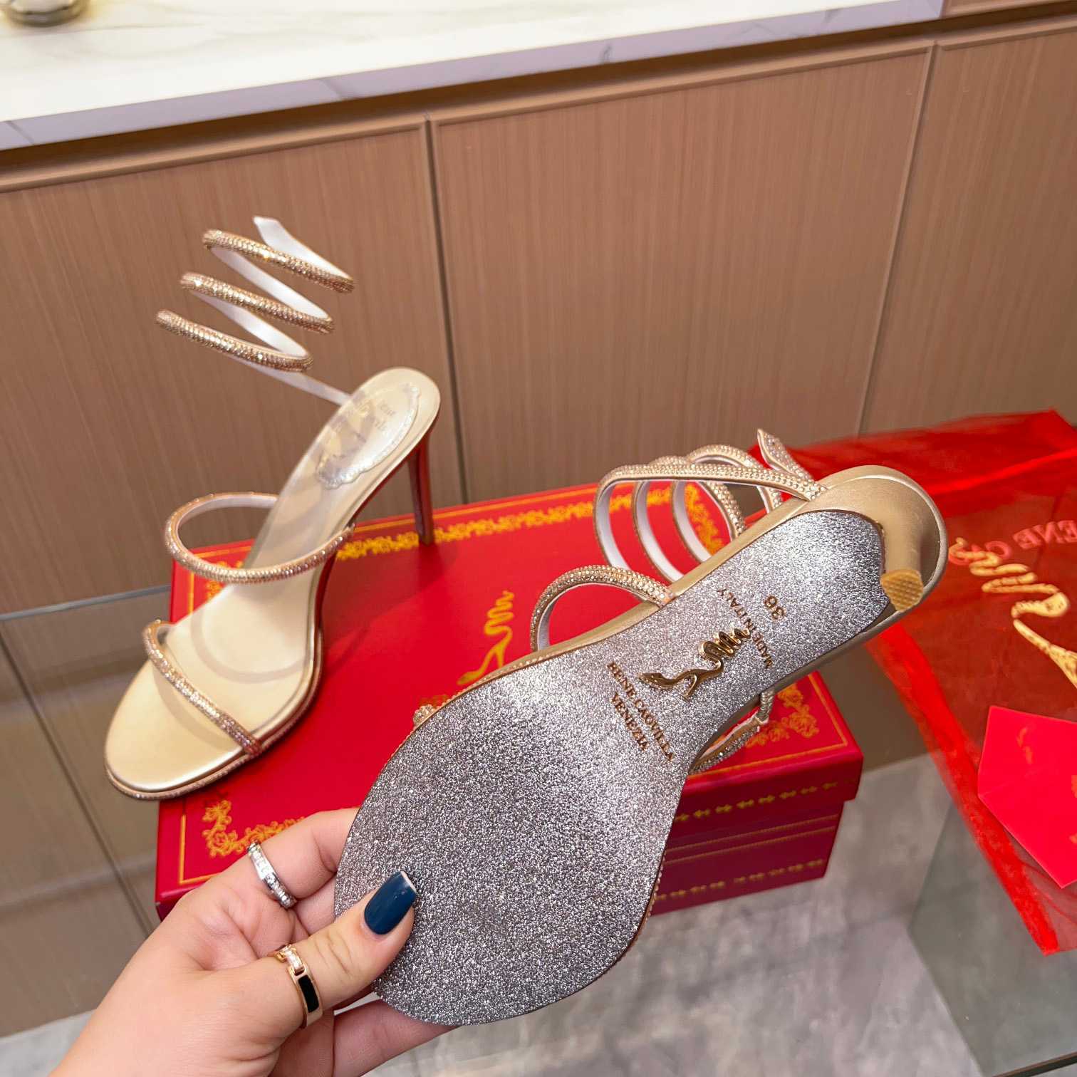 Rene Caovilla Cleo High-heel Sandals - DopestKickz