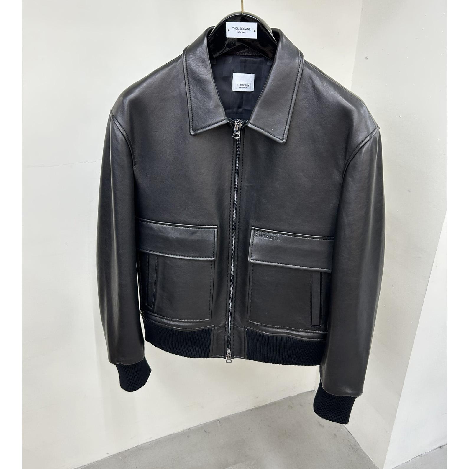 Burberry Leather Jacket   - DopestKickz