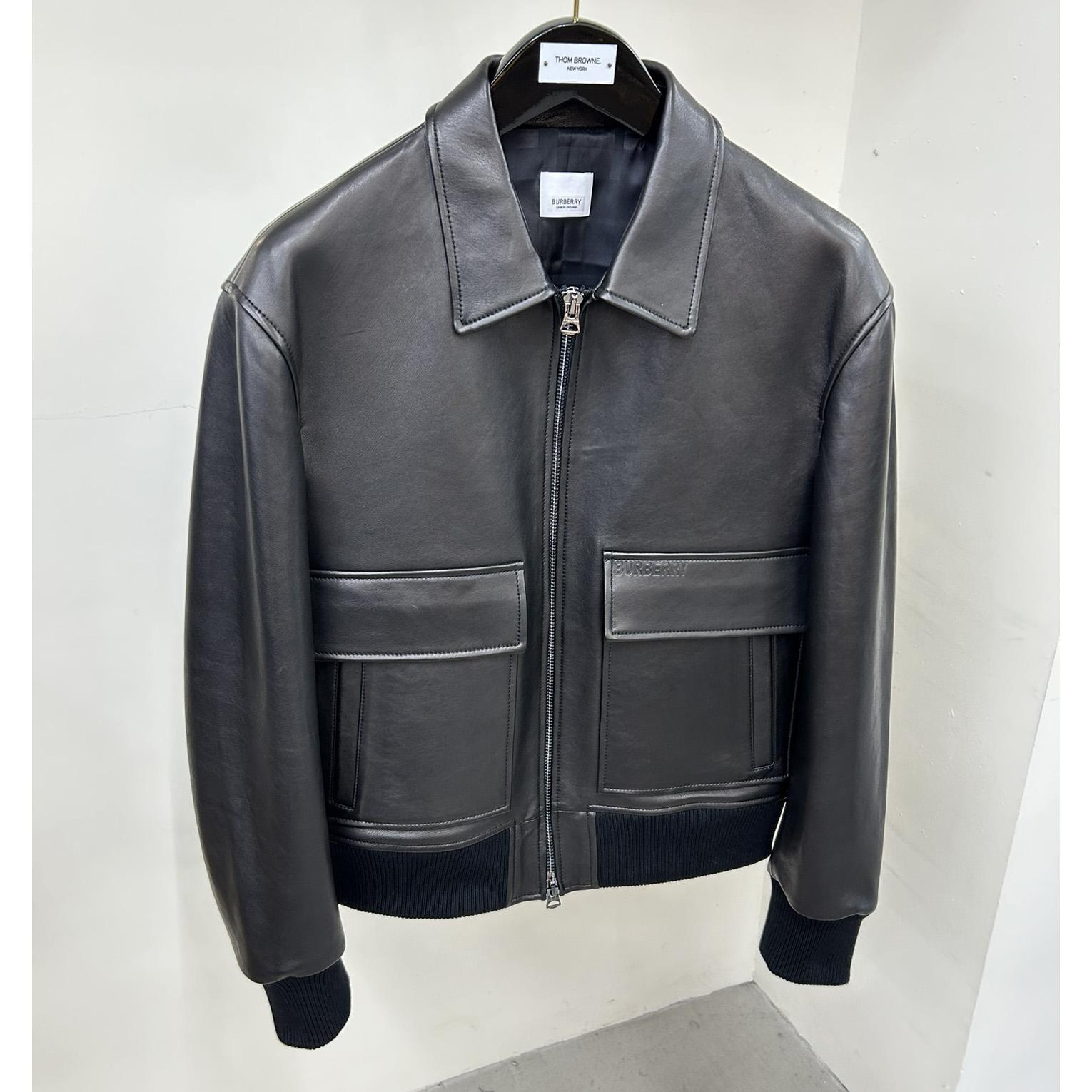 Burberry Leather Jacket   - DopestKickz