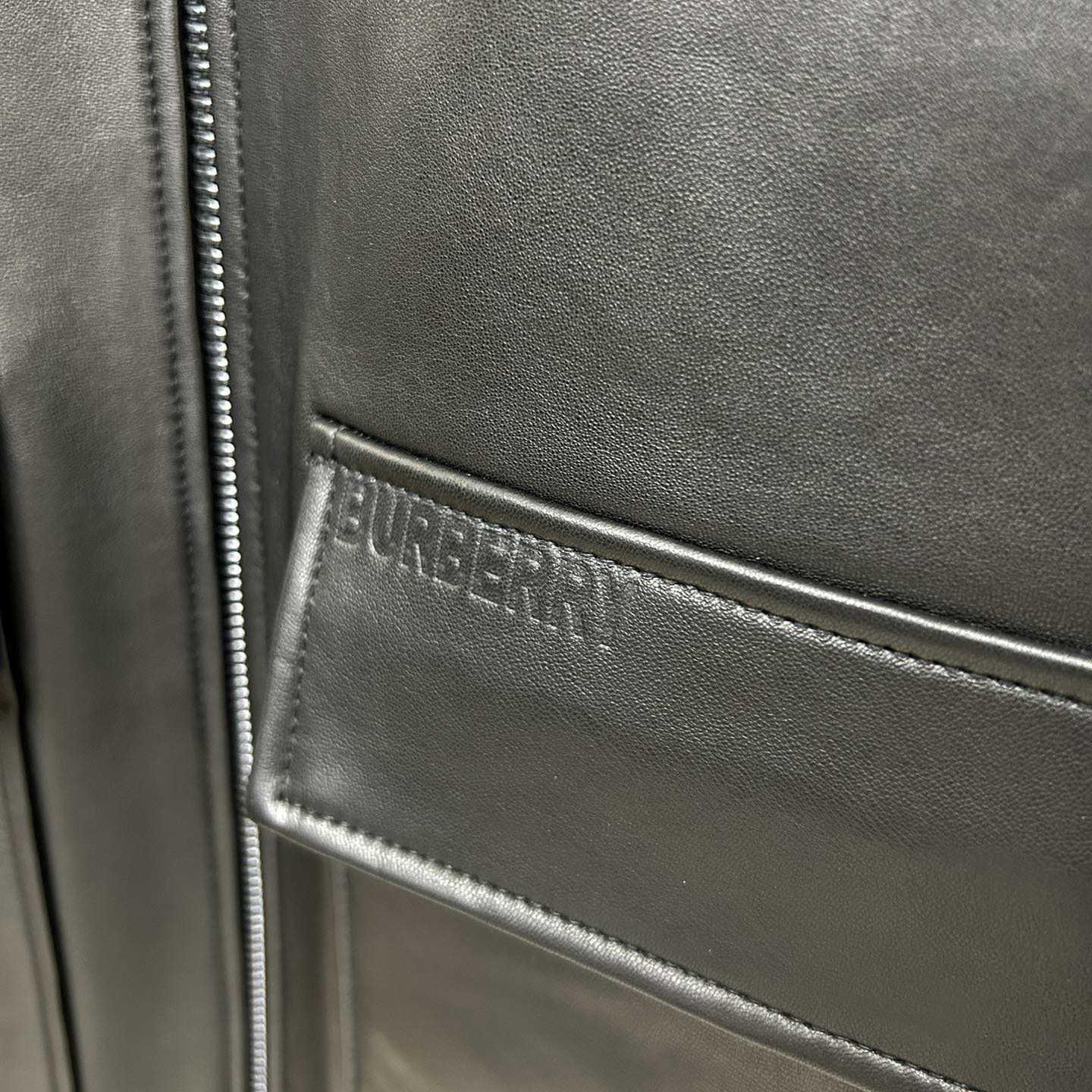 Burberry Leather Jacket   - DopestKickz