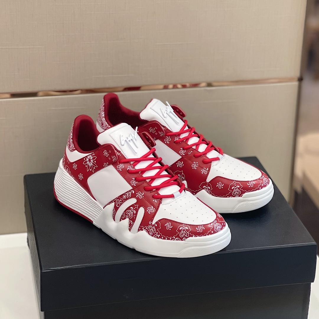 Giuseppe Zanotti Talon Paisley-print Sneakers - DopestKickz