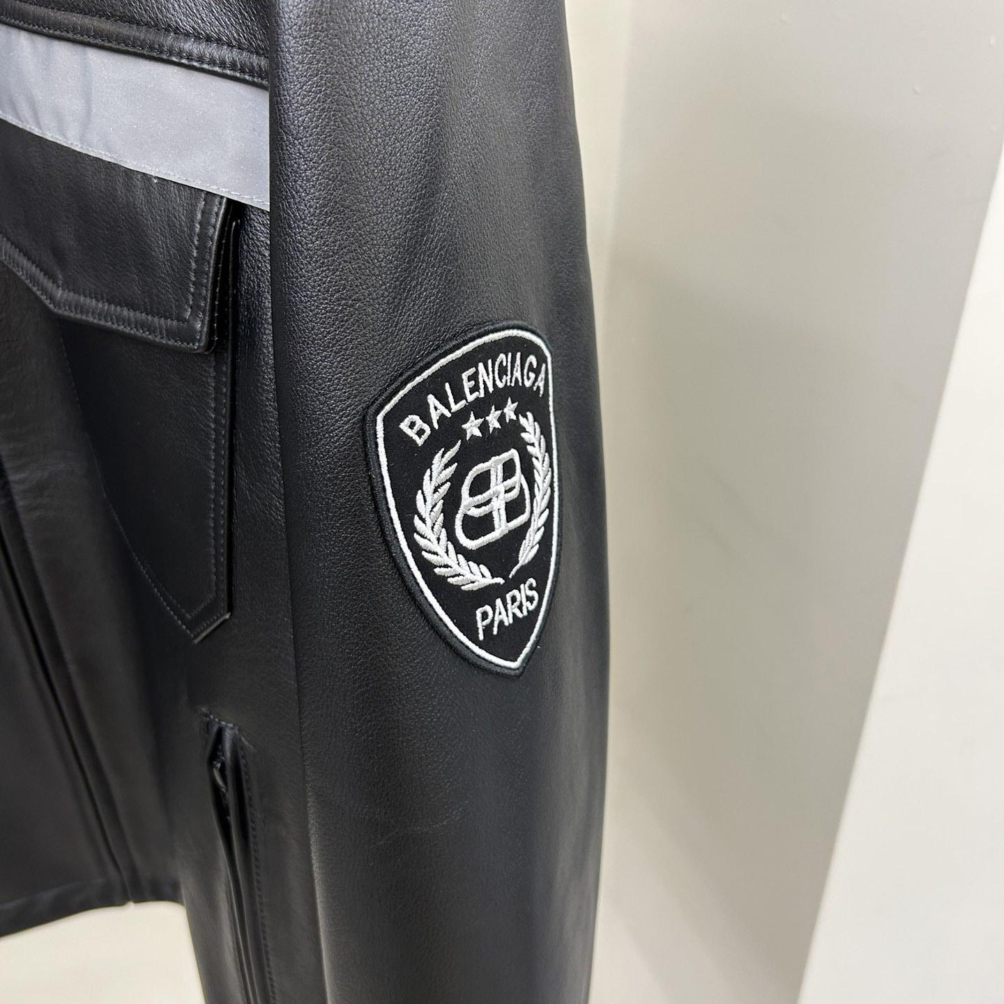 Balenciaga Paris Uniform Jacket In Black - DopestKickz