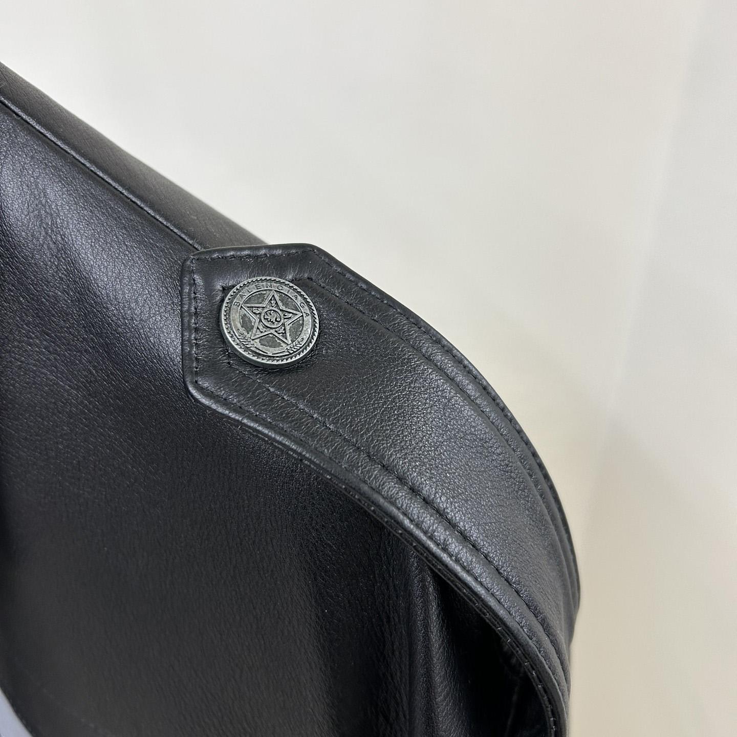 Balenciaga Paris Uniform Jacket In Black - DopestKickz