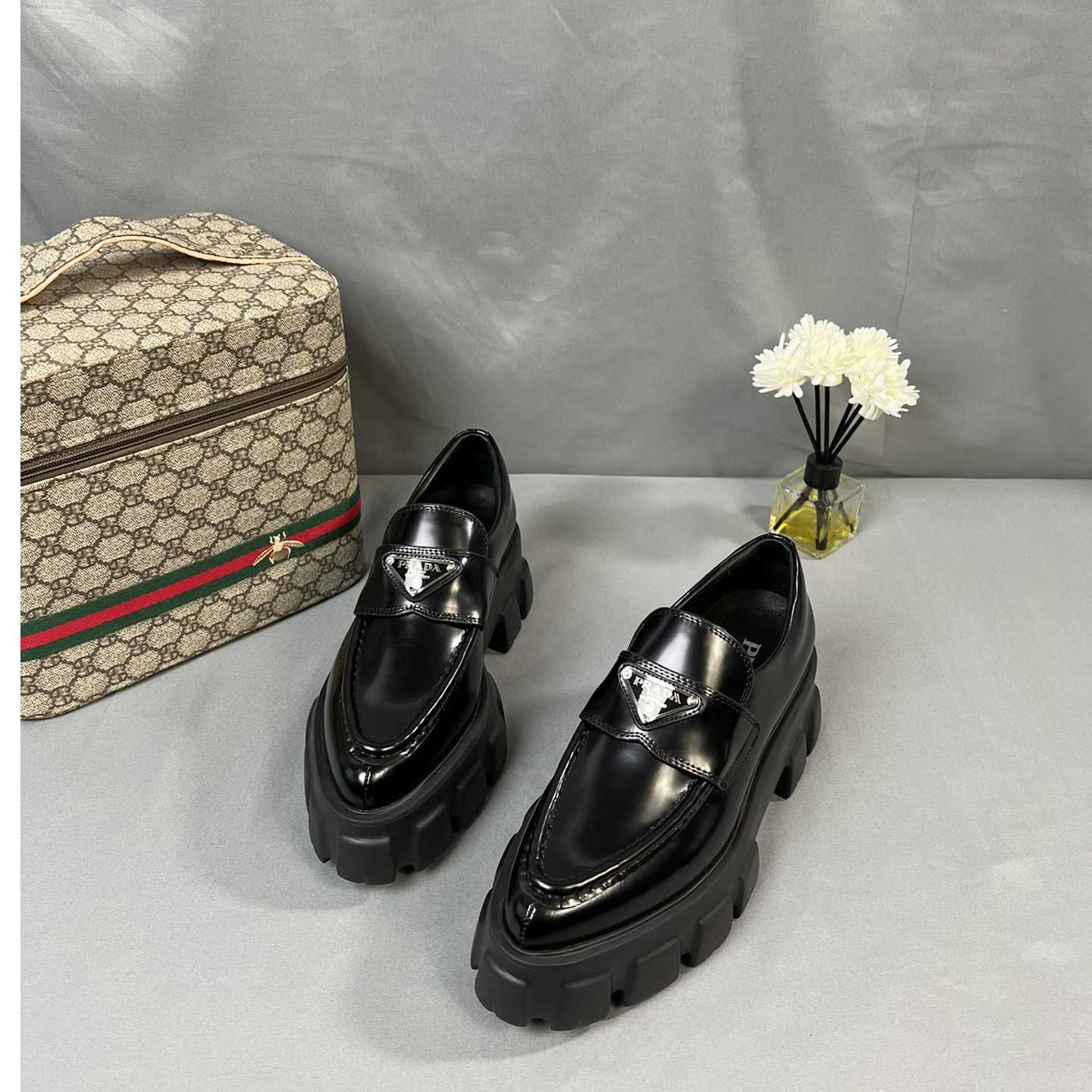 Prada Monolith 55mm Pointy Loafer - DopestKickz