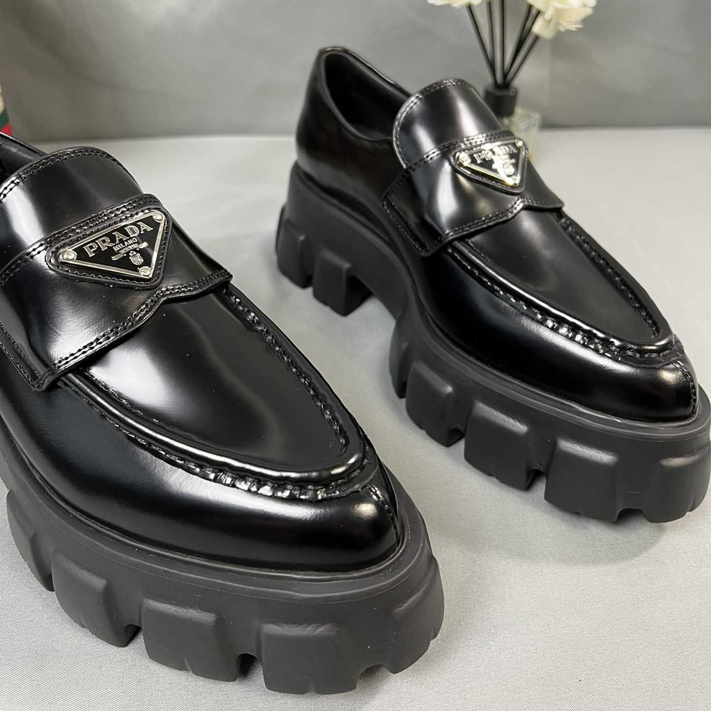Prada Monolith 55mm Pointy Loafer - DopestKickz
