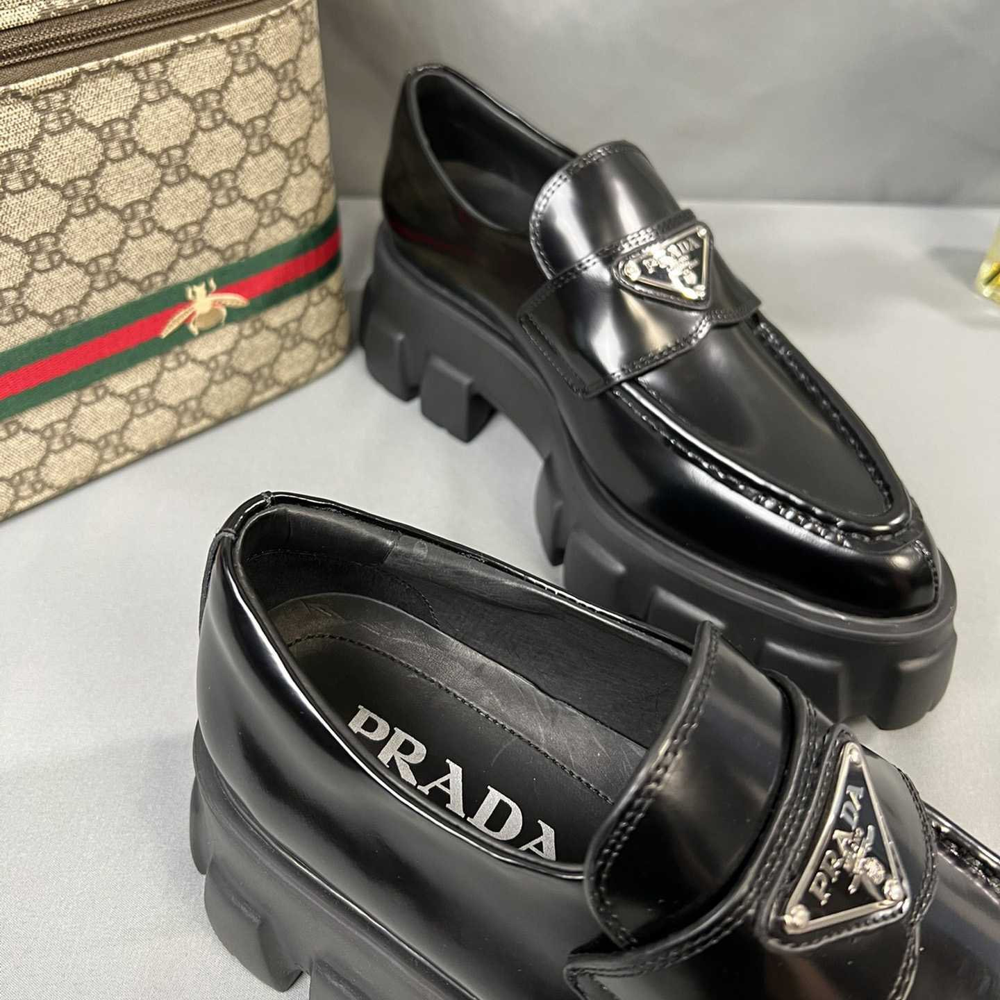 Prada Monolith 55mm Pointy Loafer - DopestKickz