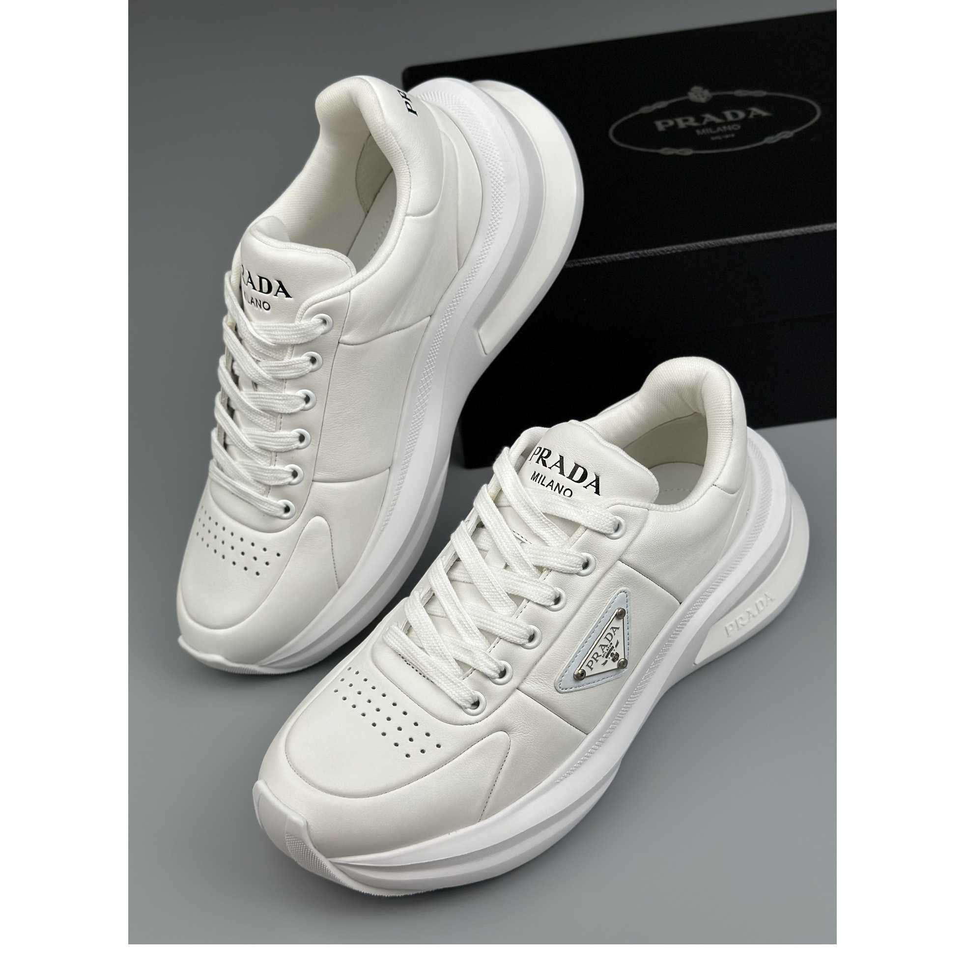 Prada Leather Sneakers(upon uk size) - DopestKickz