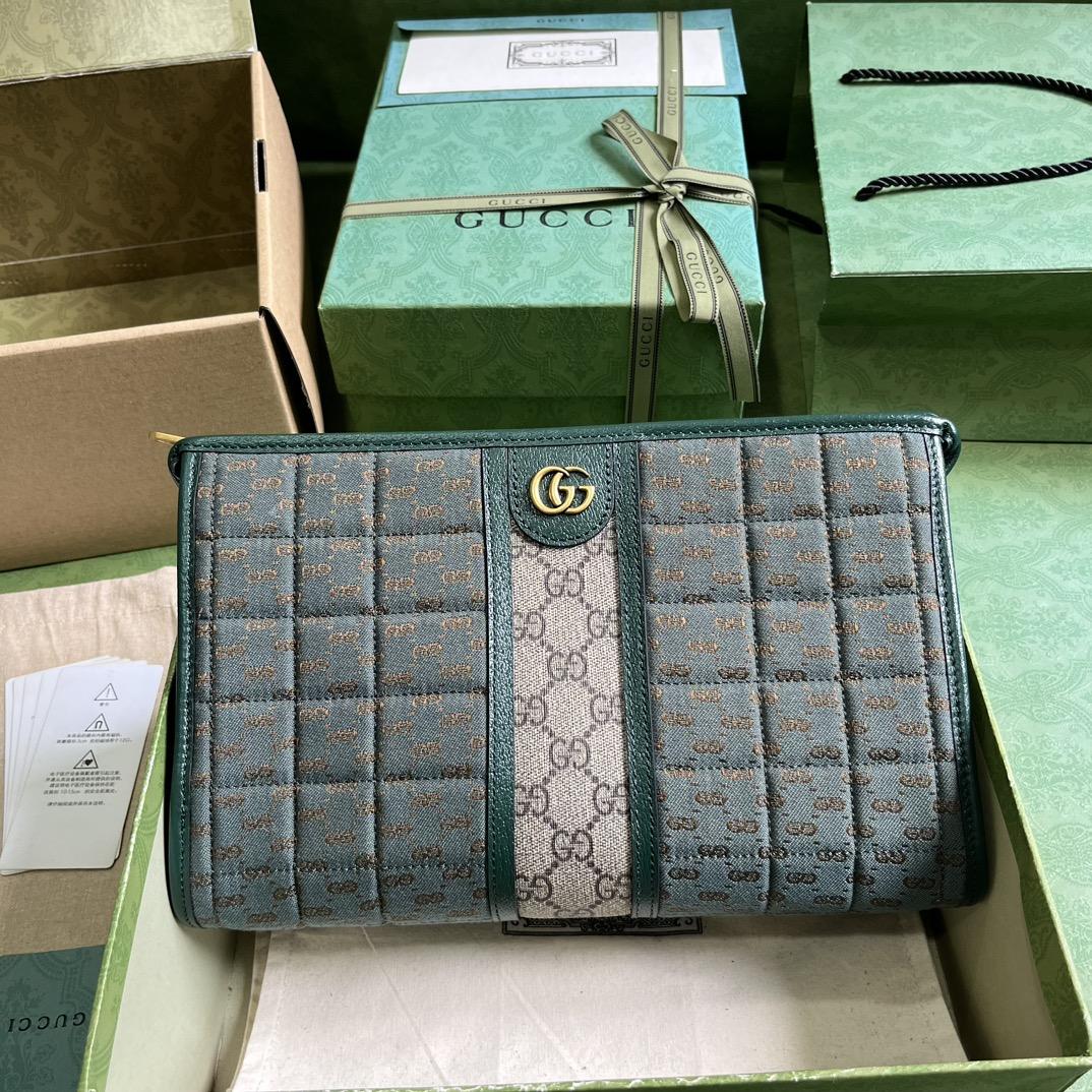 Gucci Mini GG Canvas Pouch (26-20-6cm) - DopestKickz