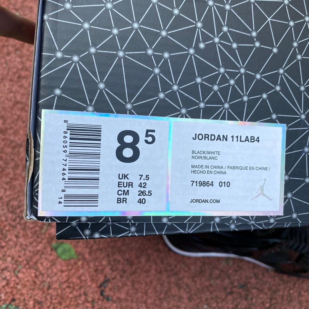 Air Jordan 4 Lab4 Black Sneakers    719864-010 - DopestKickz