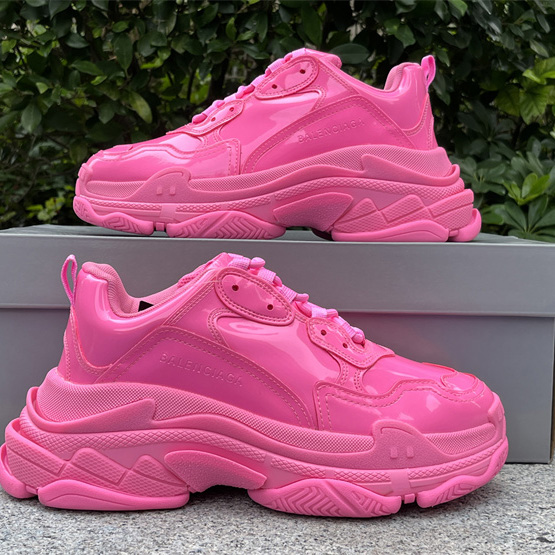 Balenciaga Triple S Sneaker In Pink Rubber - DopestKickz