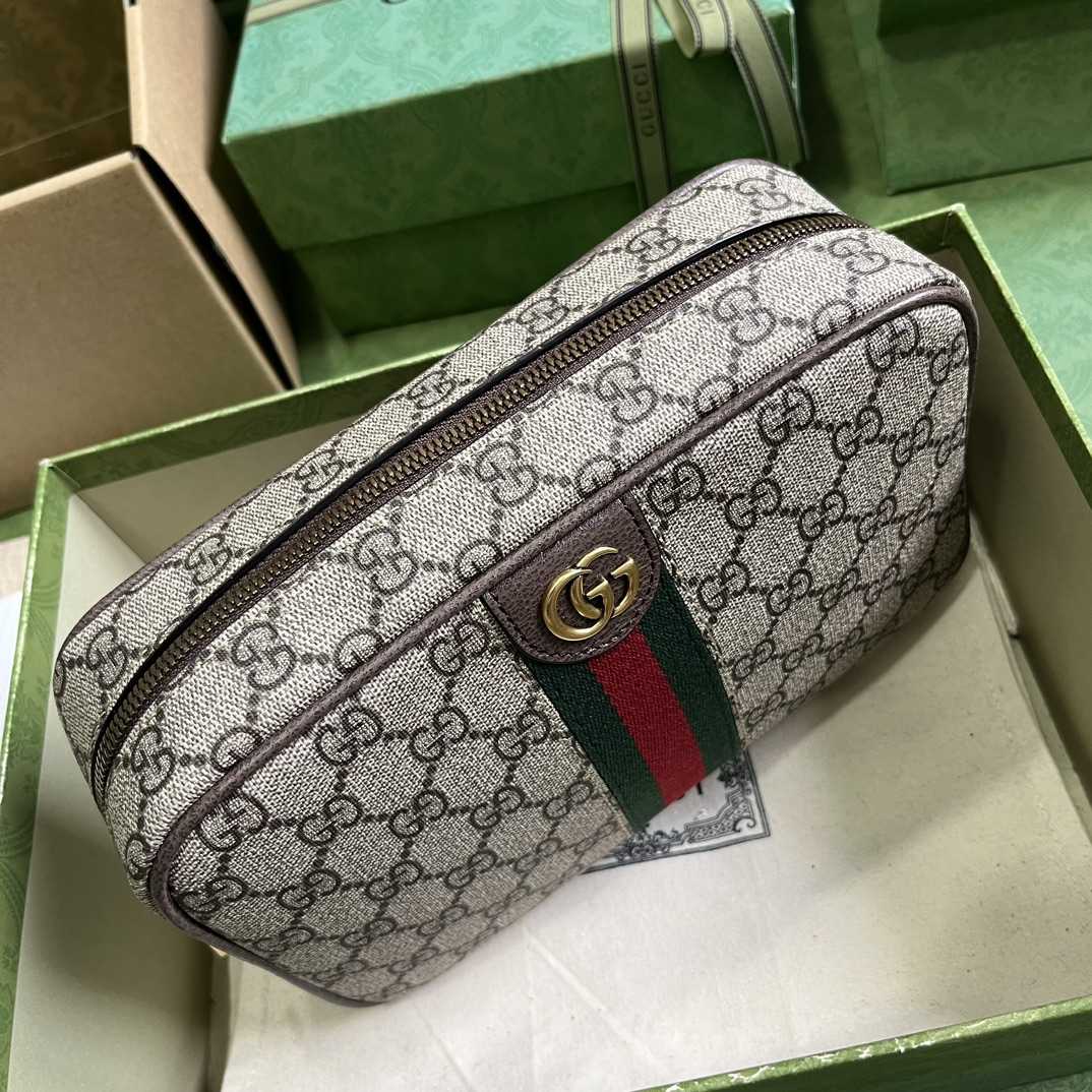 Gucci  Savoy Toiletry Case With Web (14.5x 23.5x 6.5cm) - DopestKickz