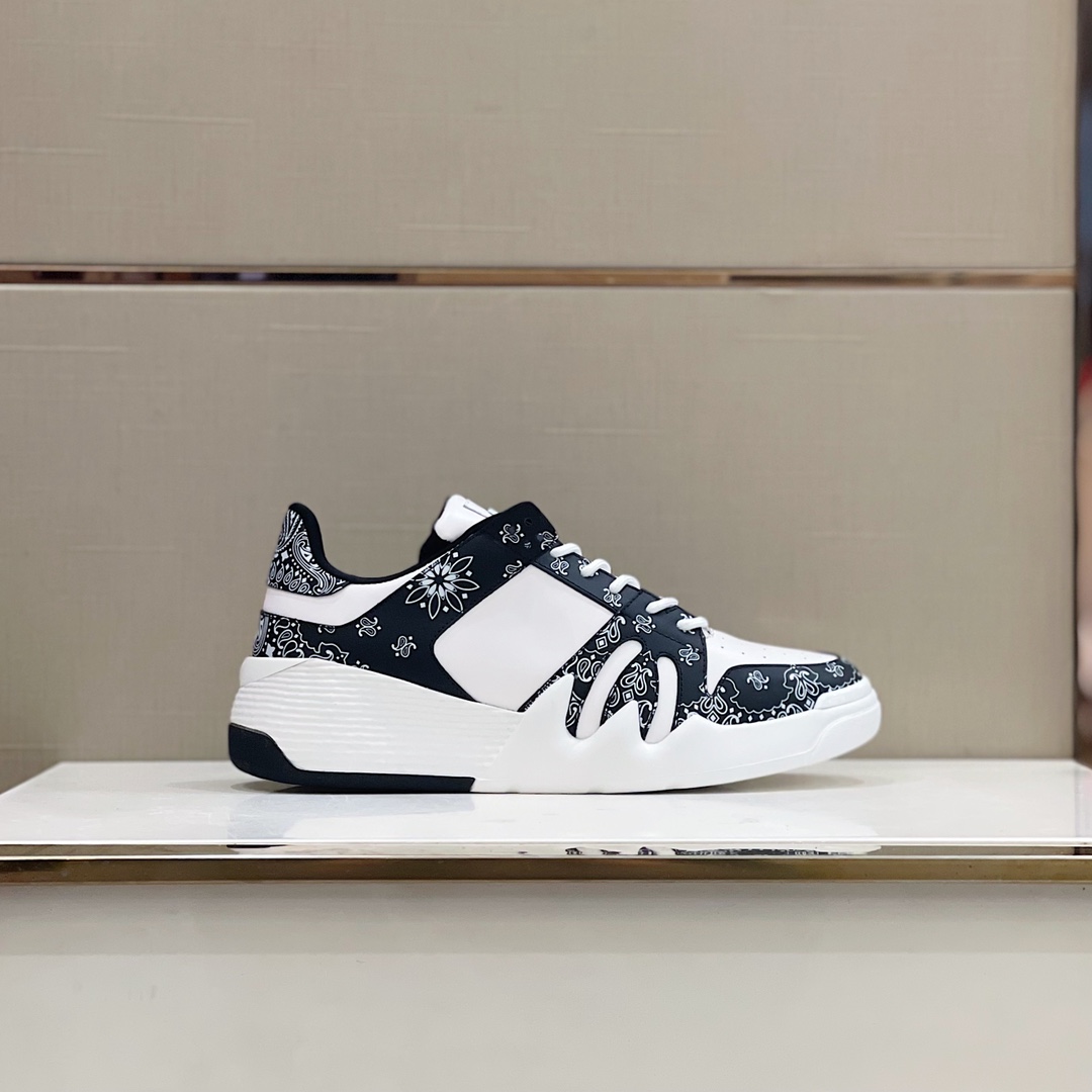 Giuseppe Zanotti Talon Paisley-print Sneakers - DopestKickz